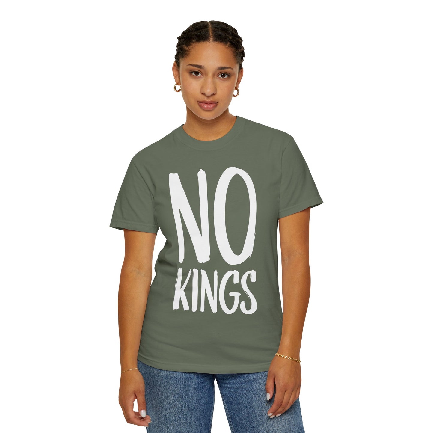 No Kings Political Protest Unisex T-shirt - Activist Tee, Revolution Shirt, Anti-authority Tee, Leftist Liberal Statement Apparel, Activism