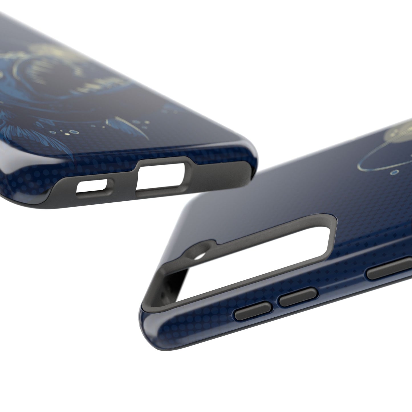 Deep Sea Anglerfish Cell Phone Case, Angler Fish Nautical Dark Ocean Marine Life Tough Phone Cases