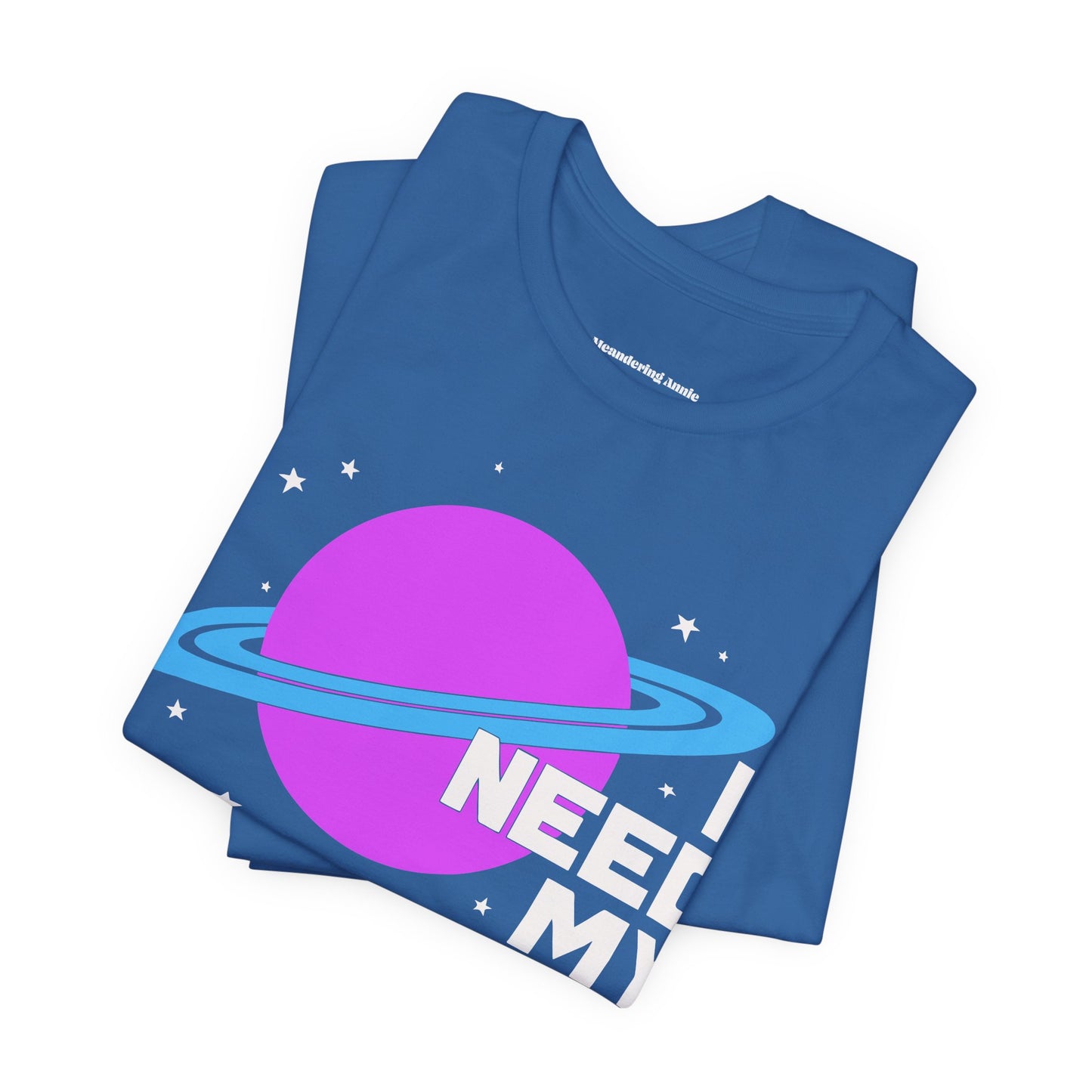 I Need My Space T-Shirt | Planet Graphic, Retro Space Typography, Funny Introvert Outerspace Tee
