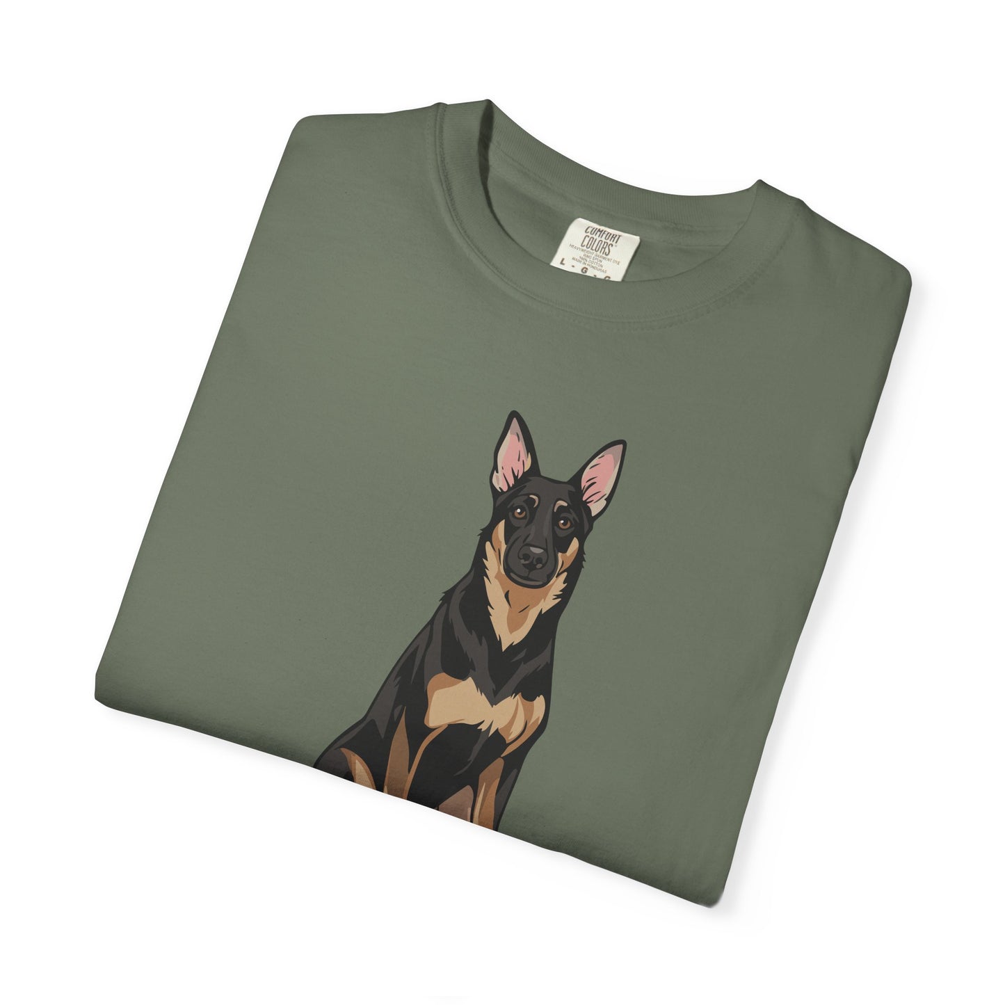 Buddy German Shepherd Dog Unisex T-shirt, Animal Lover Tee, Pet Owner Apparel, Graphic Print Shirt, Puppy Dogs Short Sleeve Top