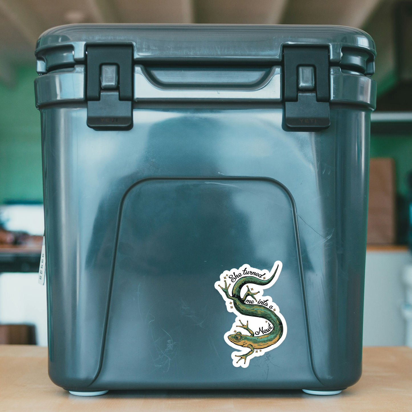 4" She Turned Me Into A Newt Sticker - Waterproof, Fade-Resistant Decal Stickers