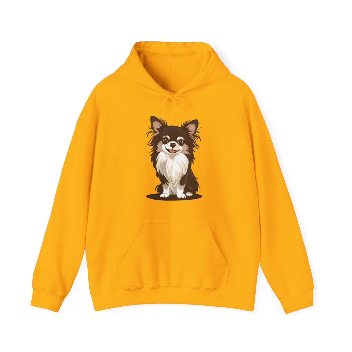 Long Haired Chihuahua Pullover Hoodie Hooded Sweatshirt Cute Chihuahuas Puppy Dog Pet Print Men Women Unisex