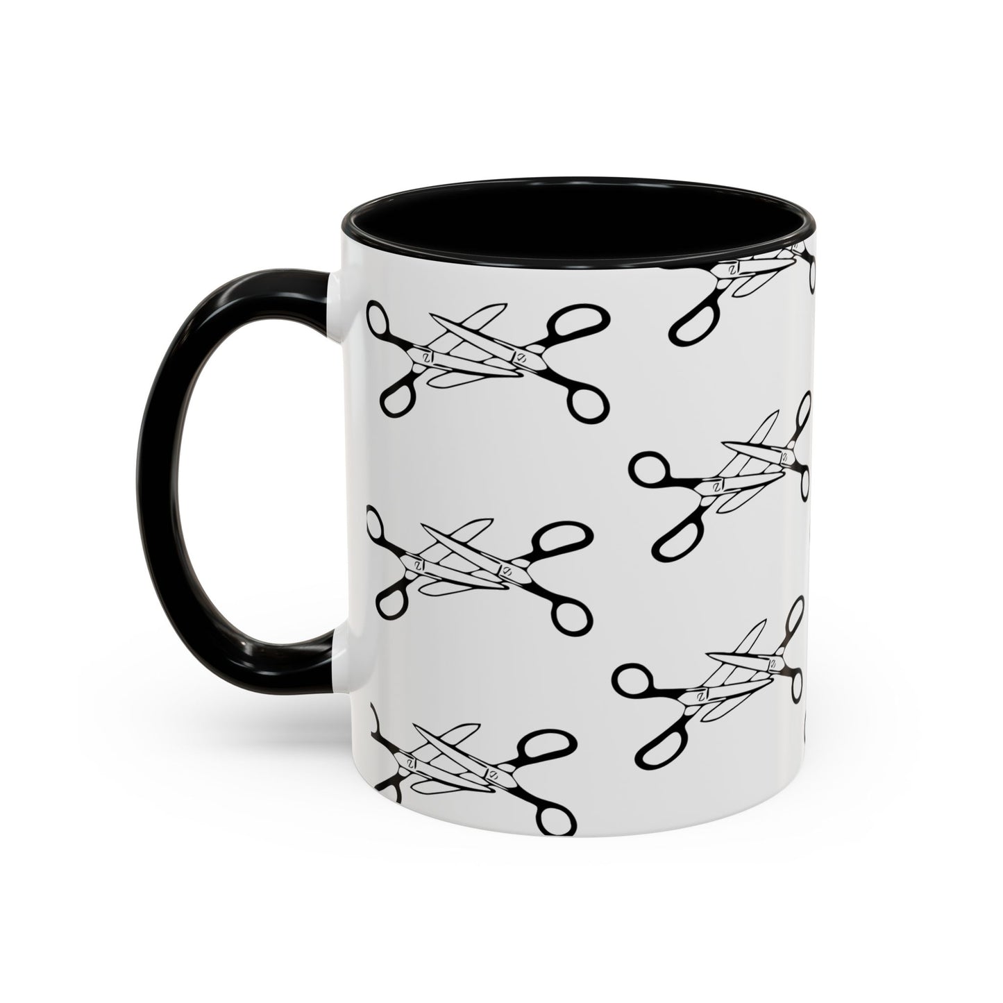 Scissors Ceramic Coffee Mug, LGBTQIA Lesbian Queer Ceramic Mugs, Kitchen Drinkware Funny Pride Tea Cups