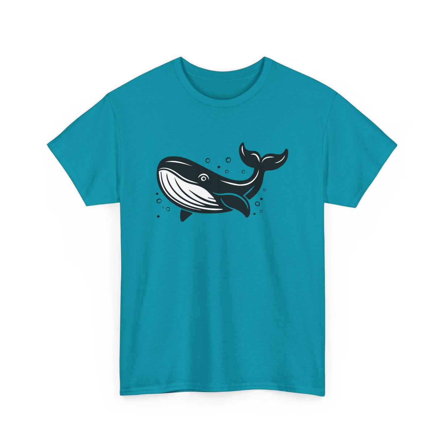 Whale Sea Animal Marine Life Print T-shirt Unisex Heavy Cotton Tee Mens Womens Shirts