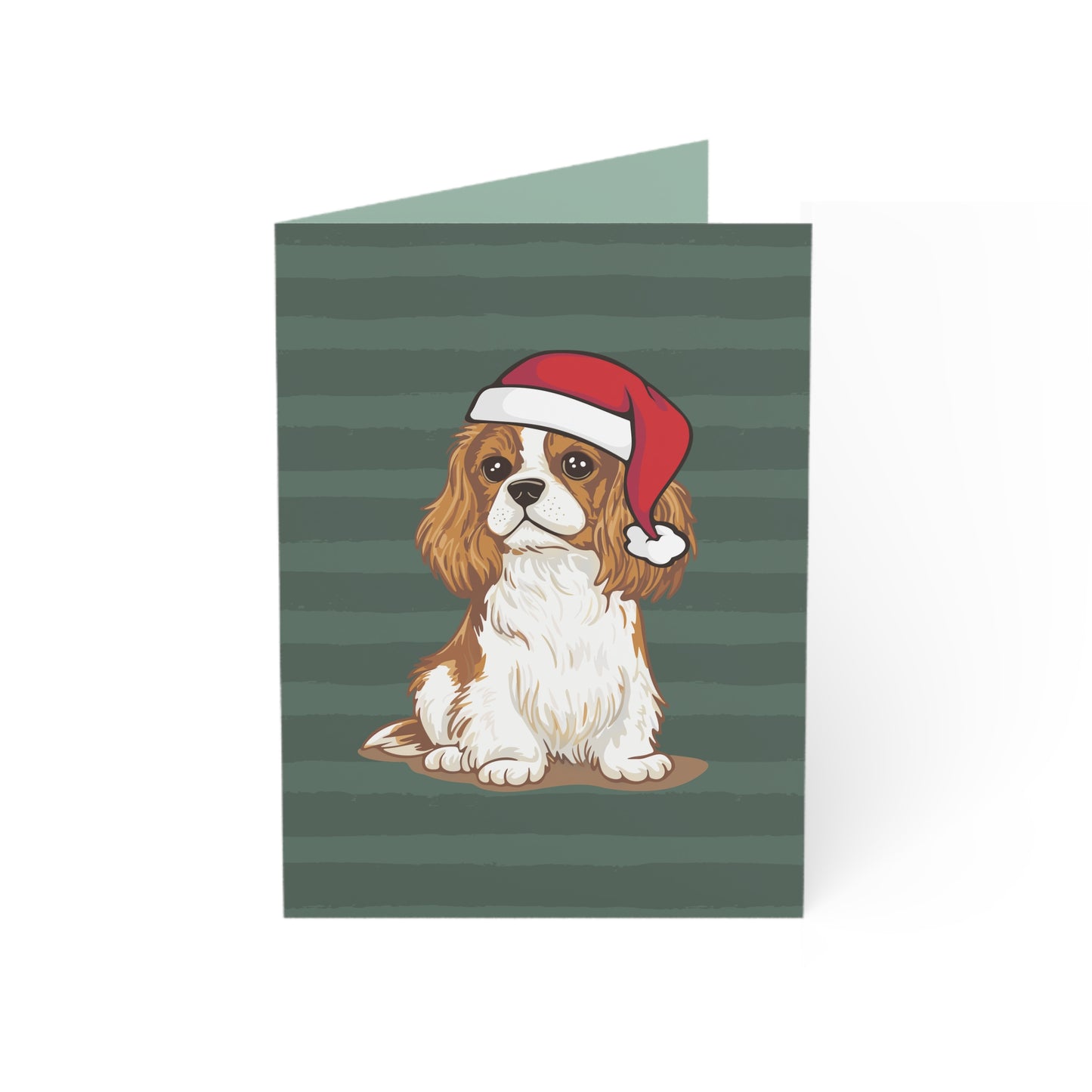 Christmas Cavalier King Charles Spaniel Dog Greeting Cards, Holiday Card 10, 30, 50 Pack + Envelopes