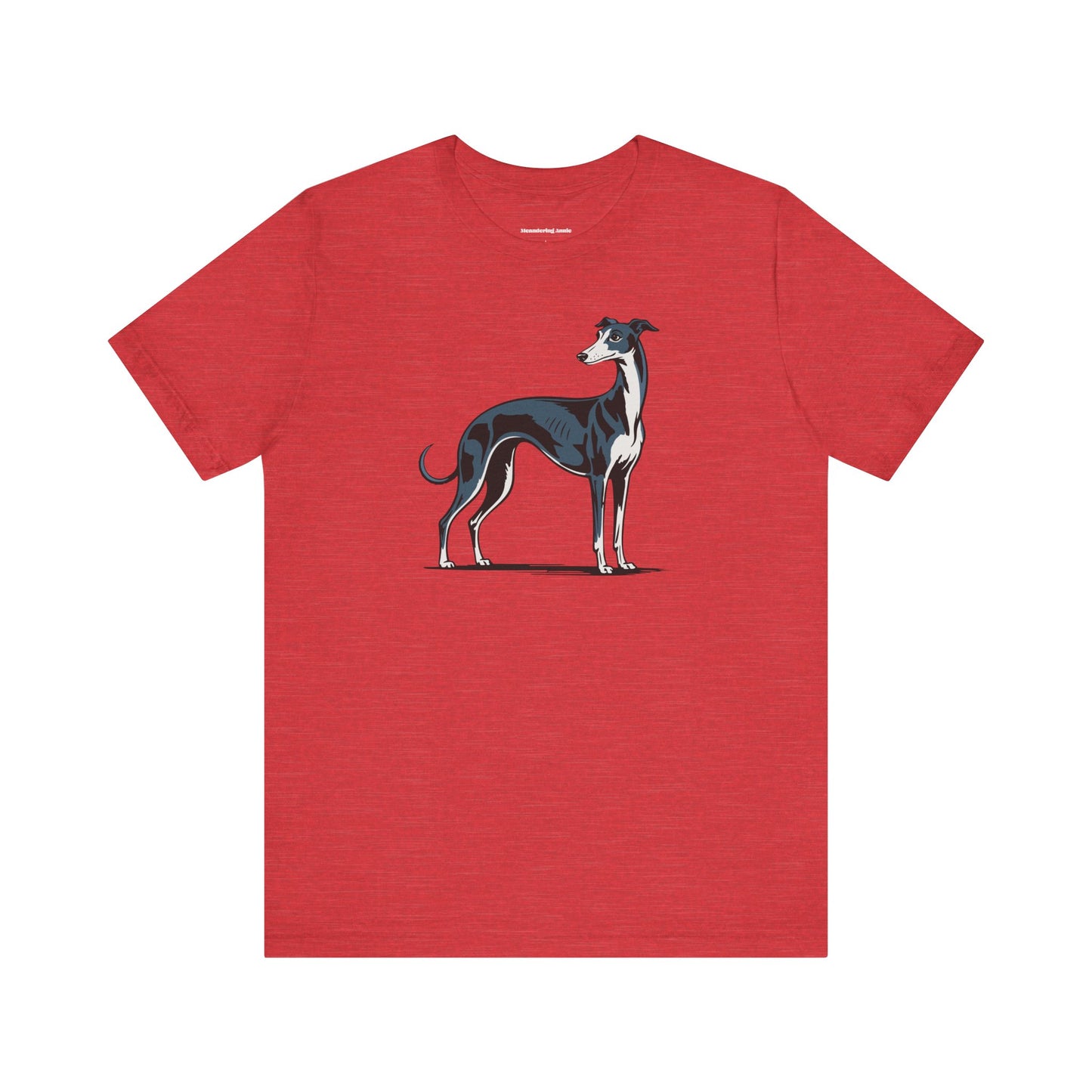 Greyhound Dog Illustration T-Shirt | Pet Owner Breed Cotton Tee, Unisex Short Sleeve Dogs Shirts, Mens Womens Apparel