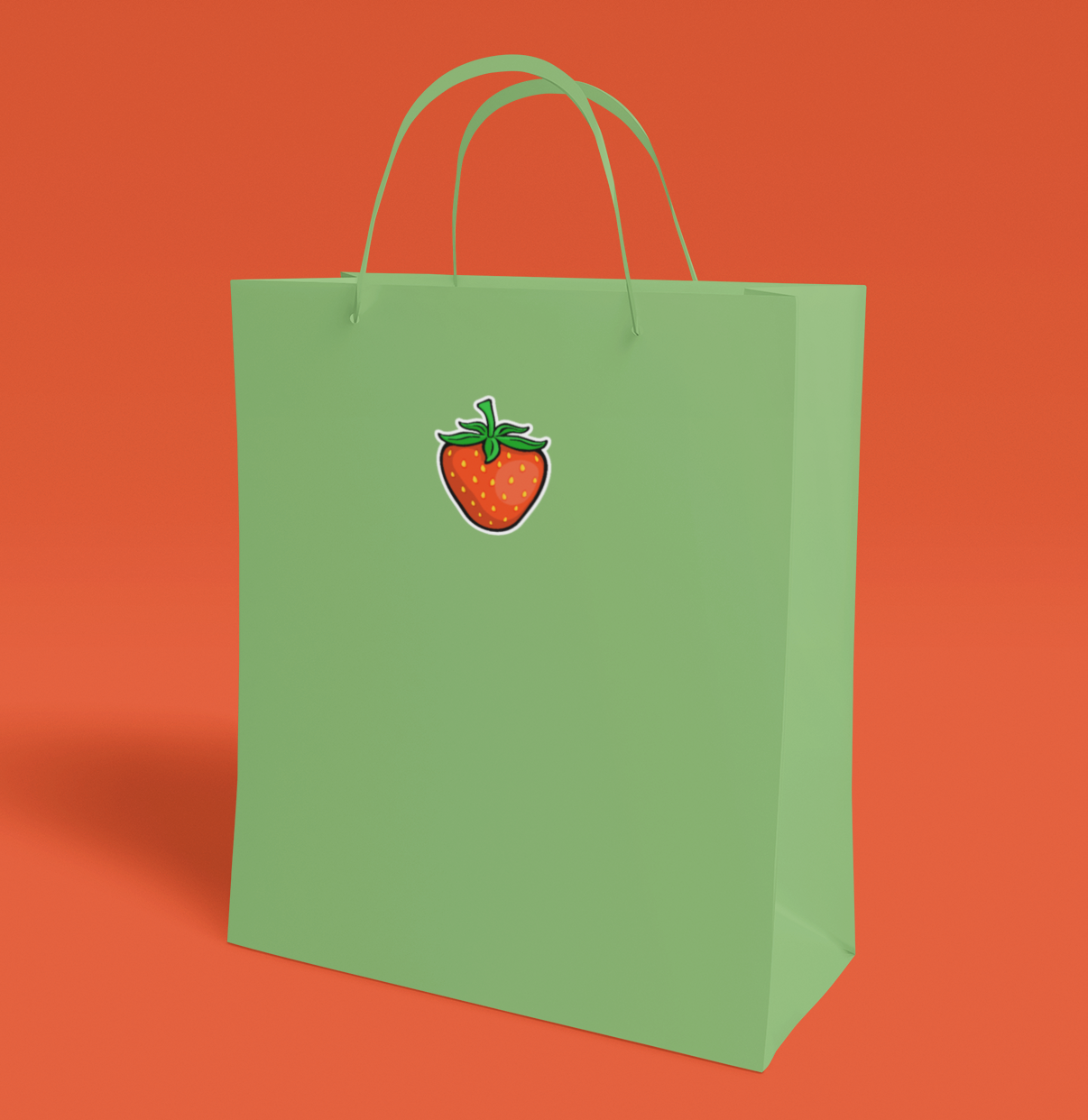 3" Juicy Strawberry Fruit Sticker - Red Strawberries Vinyl Decal Stickers, Berry Waterproof Outdoor Decals, Laptop, Car