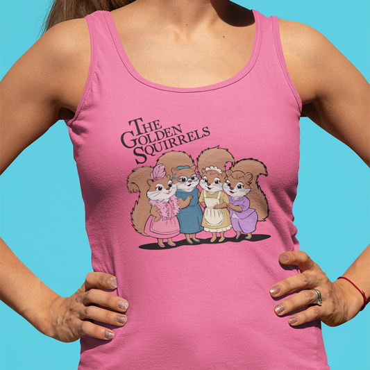 The Golden Squirrels Women's Racerback Tank Top - Golden Girls Squirrel Ladies Top