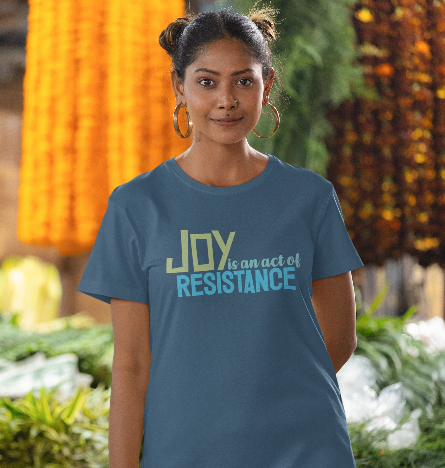 Joy is an Act of Resistance T-Shirt, Unisex Heavy Cotton Tee for Activists, Protest Apparel, Everyday Wear Men Women