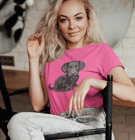 Chiweenie Puppy Dog T-shirt, Chihuahua Dachshund Mix Dogs, Animal Lover Short Sleeve Tee, Animal Print Shirts, Gift for Dog Owners