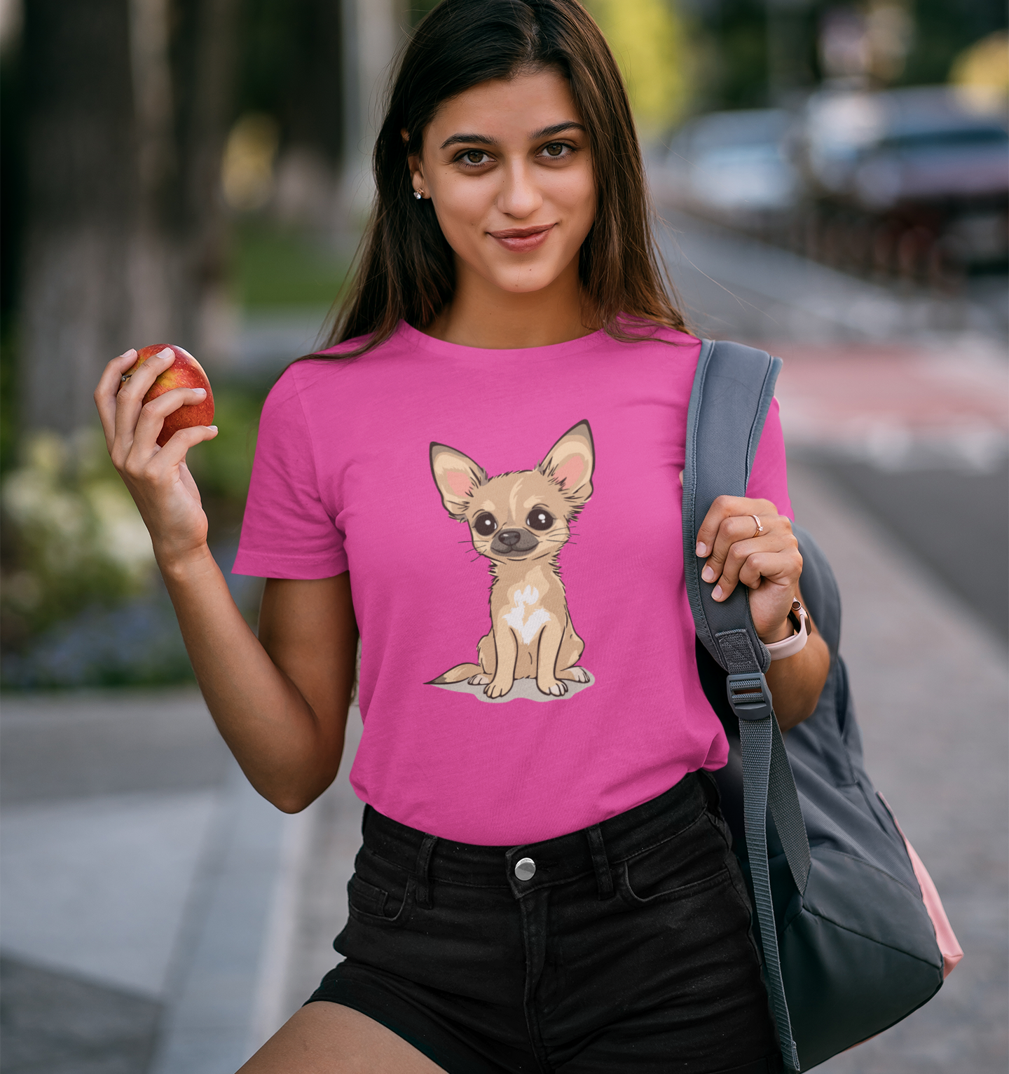 Twila Chihuahua Puppy Dog T-Shirt - Mens Womens Unisex Cotton Chihuahuas Dogs Pet Short Sleeve Tee Puppies Design Shirts