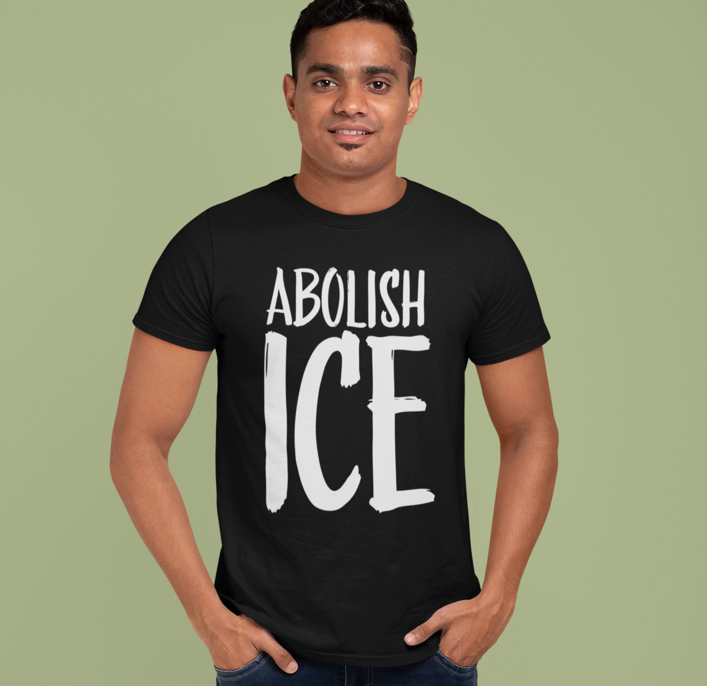 Activist Unisex Tee - Abolish ICE Statement T-Shirt, Protest Wear, Political Apparel, Leftist Liberal Social Justice Clothing