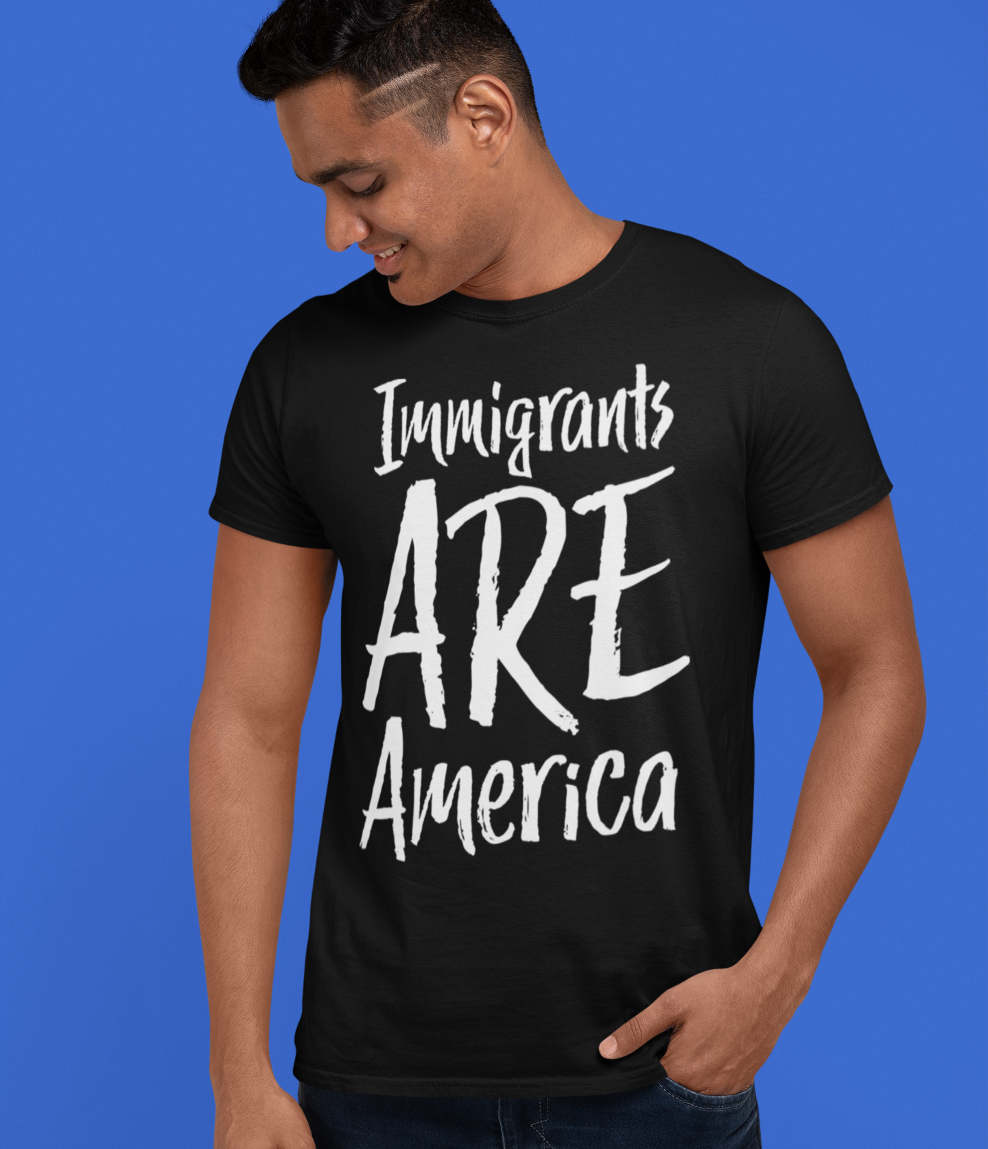 Immigrants ARE America T-shirt, Political Tee, Leftist Liberal Shirts, Abolish ICE, Human Rights Activist Unisex Short Sleeve Top