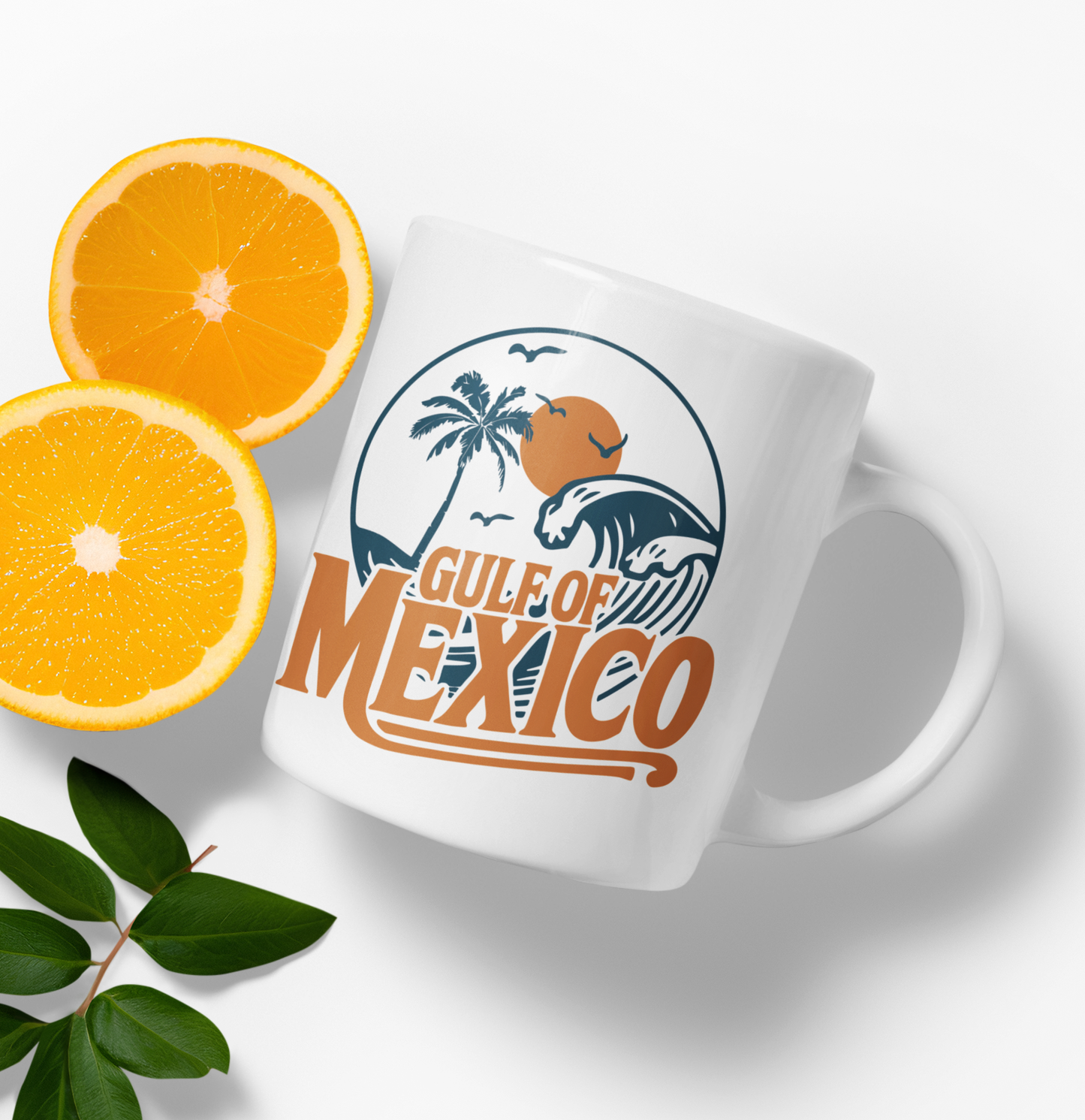 Gulf of Mexico Tropical Mexico Ceramic Mug, Perfect for Coffee Lovers, Gift for Birthdays, Travel Souvenirs, Beach Vibes, 11oz