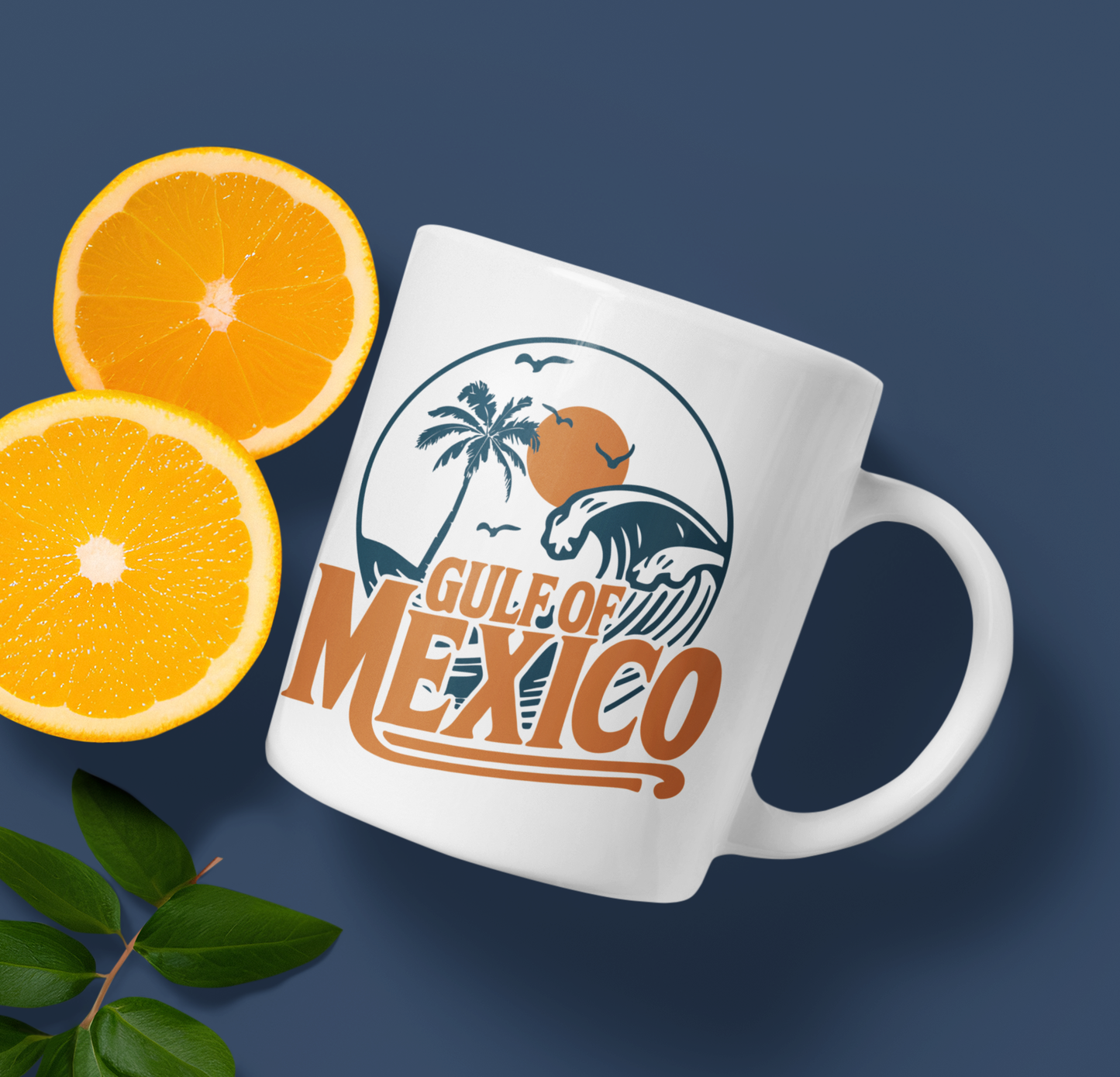 Gulf of Mexico Tropical Mexico Ceramic Mug, Perfect for Coffee Lovers, Gift for Birthdays, Travel Souvenirs, Beach Vibes, 11oz