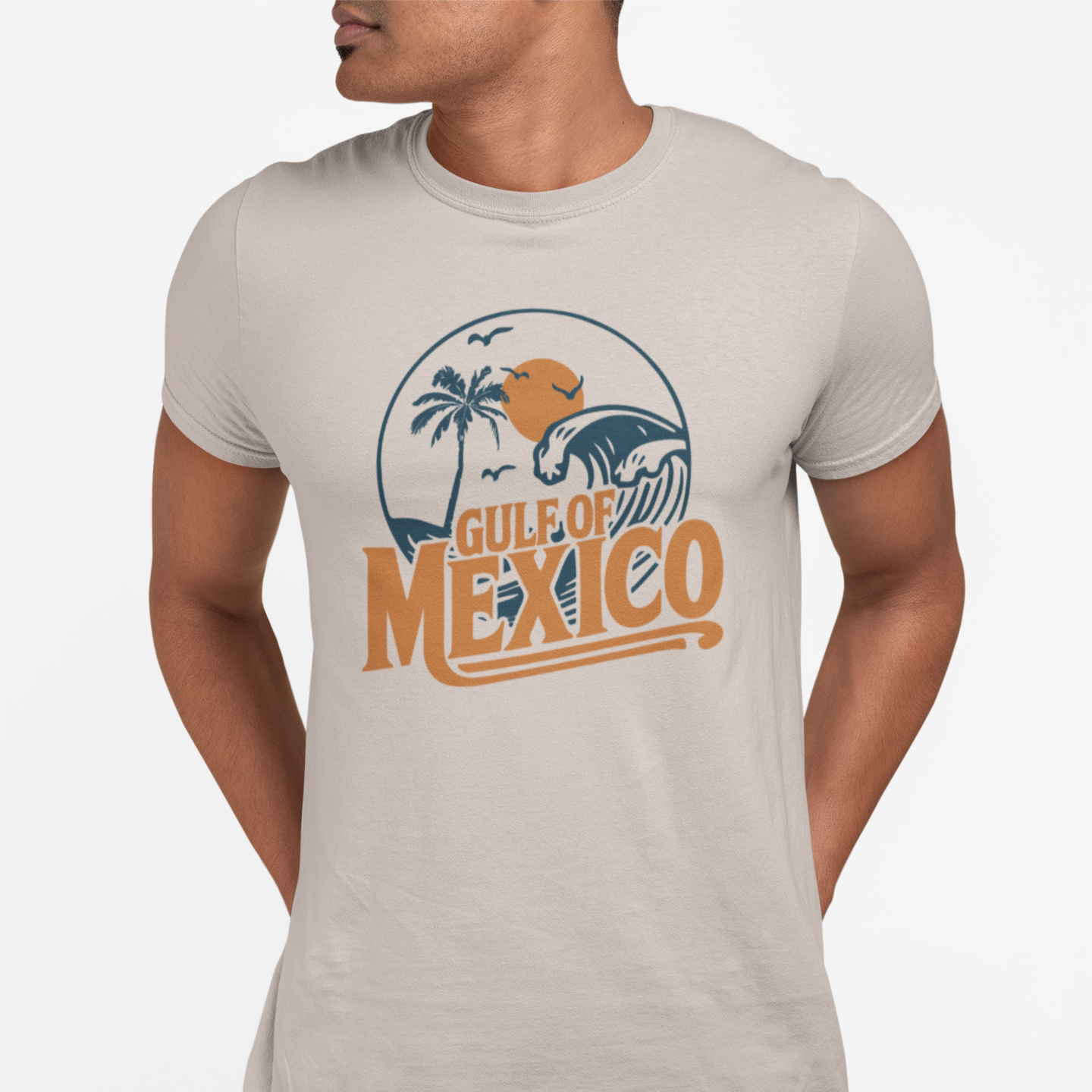 Gulf of Mexico T-Shirt, Vintage Beach Tee, Summer Vibe Shirt, Vacation Essential, Gift for Ocean Lovers, Coastal Art Tee