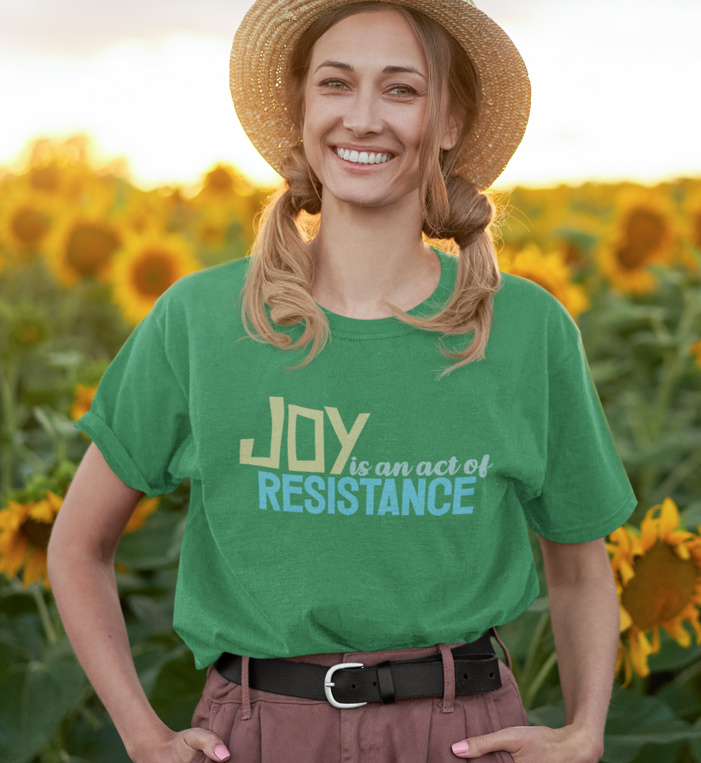 Joy is an Act of Resistance T-Shirt, Unisex Heavy Cotton Tee for Activists, Protest Apparel, Everyday Wear Men Women