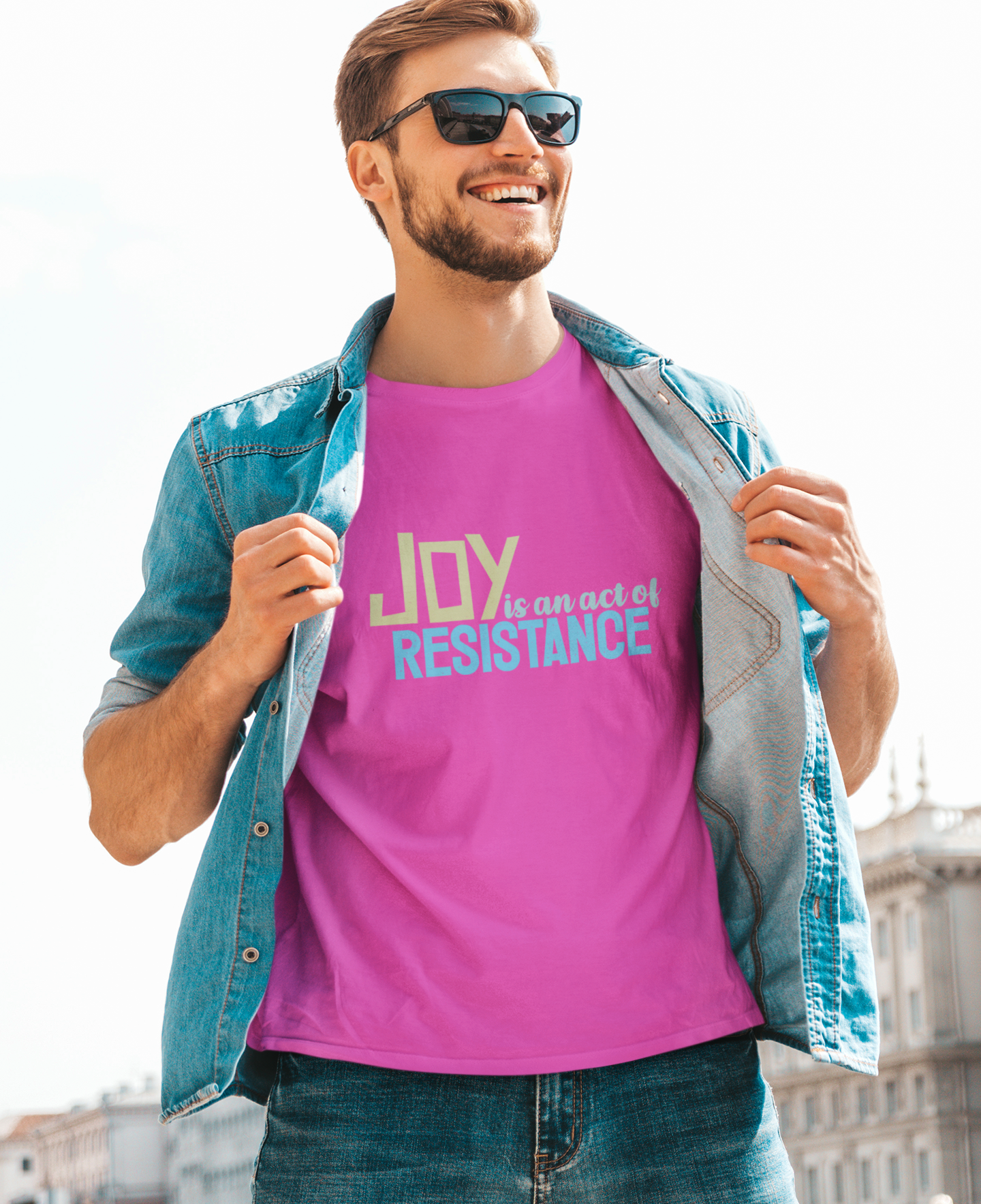 Joy is an Act of Resistance T-Shirt, Unisex Heavy Cotton Tee for Activists, Protest Apparel, Everyday Wear Men Women