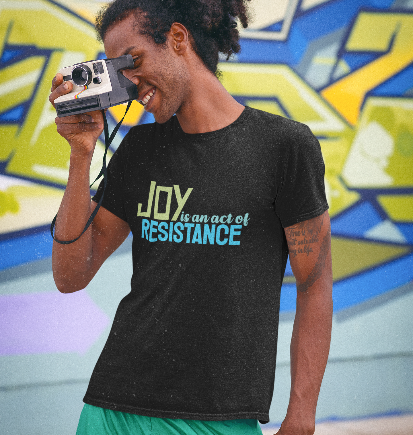 Joy is an Act of Resistance T-Shirt, Unisex Heavy Cotton Tee for Activists, Protest Apparel, Everyday Wear Men Women