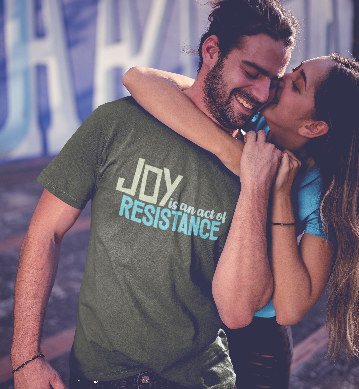 Joy is an Act of Resistance T-Shirt, Unisex Heavy Cotton Tee for Activists, Protest Apparel, Everyday Wear Men Women