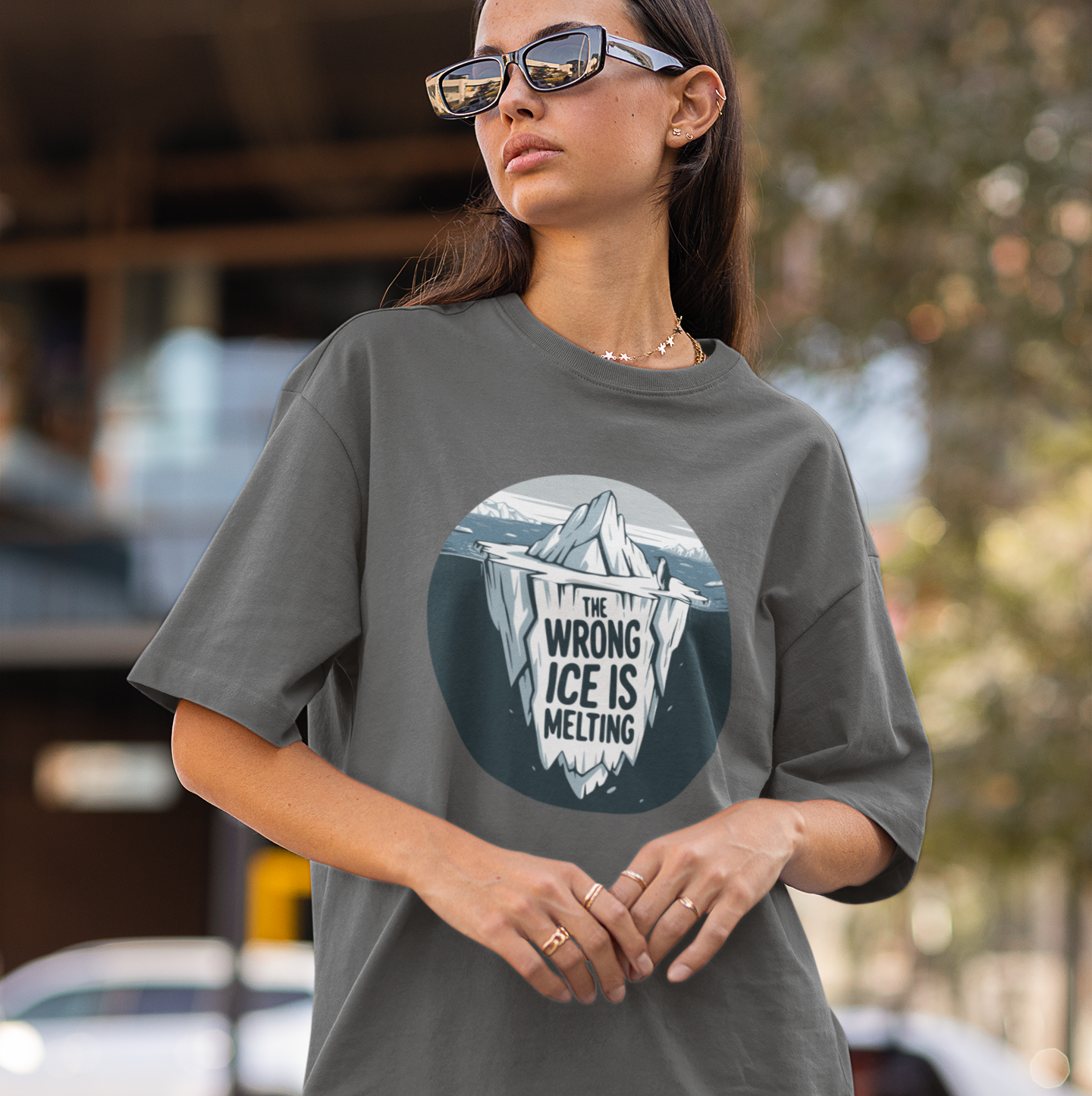 The Wrong ICE is Melting T-shirt, Funny Politics Tee, Leftist Liberal Political Shirts, Abolish ICE, Climate Change Activist Unisex Top