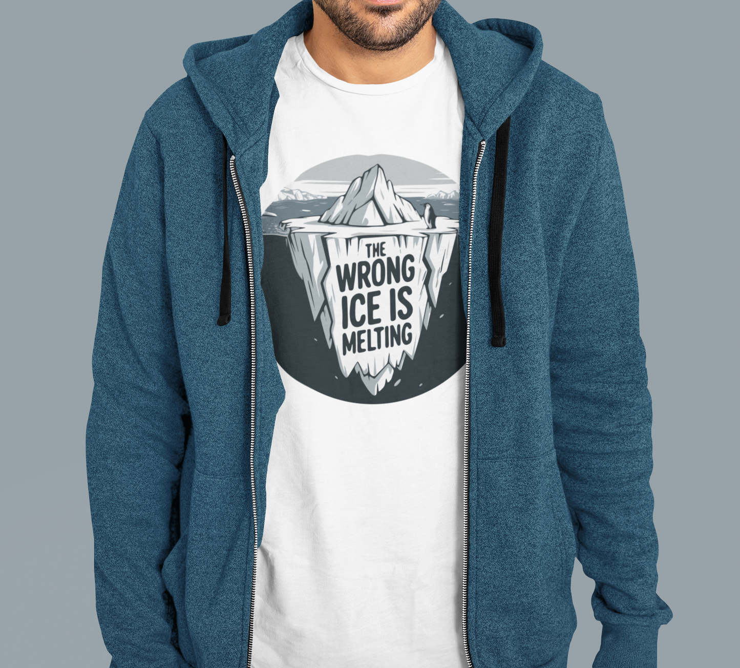 The Wrong ICE is Melting T-shirt, Funny Politics Tee, Leftist Liberal Political Shirts, Abolish ICE, Climate Change Activist Unisex Top