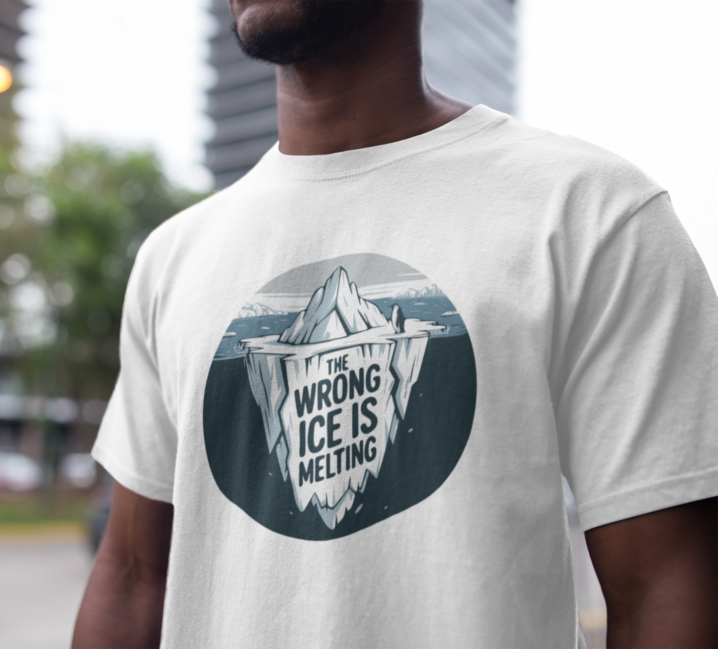 The Wrong ICE is Melting T-shirt, Funny Politics Tee, Leftist Liberal Political Shirts, Abolish ICE, Climate Change Activist Unisex Top
