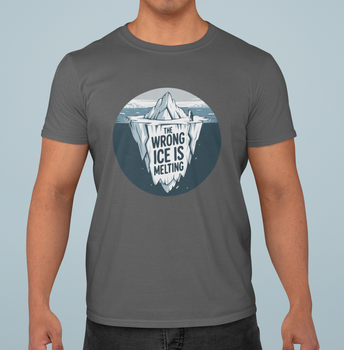 The Wrong ICE is Melting T-shirt, Funny Politics Tee, Leftist Liberal Political Shirts, Abolish ICE, Climate Change Activist Unisex Top