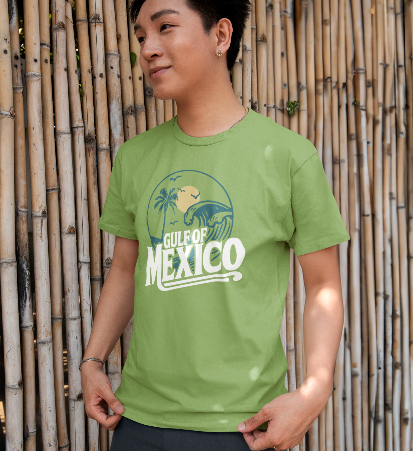 Gulf of Mexico Graphic Tee, Vintage Summer Shirt, Unisex Beachwear, Coastal Vibe Top, Perfect Gift for Travelers, Retro Travel T-Shirt