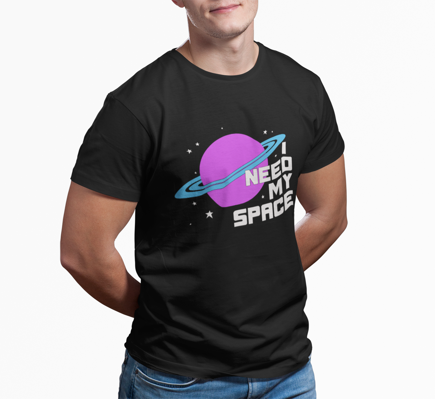 I Need My Space Funny Introvert Soft T-shirt Unisex Mens Womens Ultra Cotton Tee