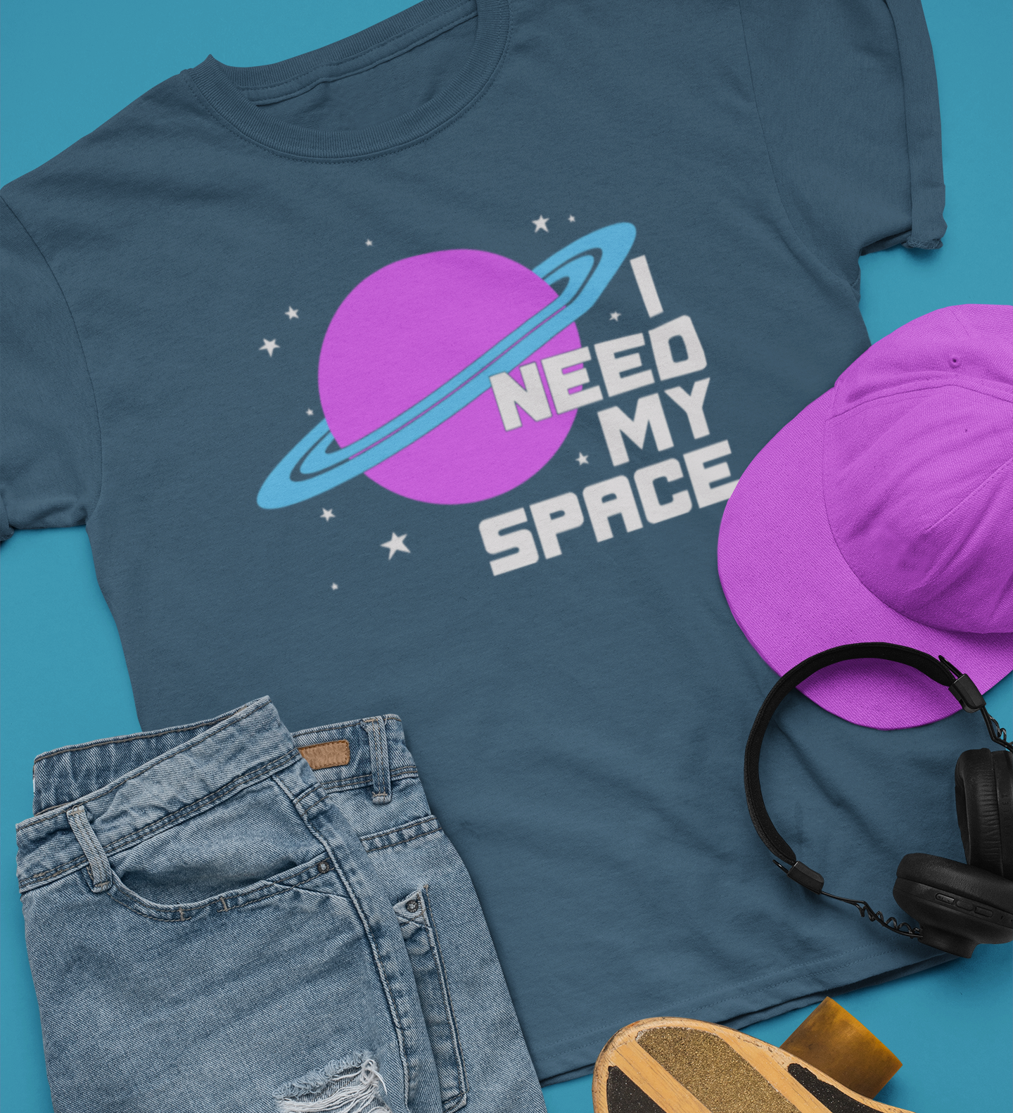 I Need My Space Funny Introvert Soft T-shirt Unisex Mens Womens Ultra Cotton Tee
