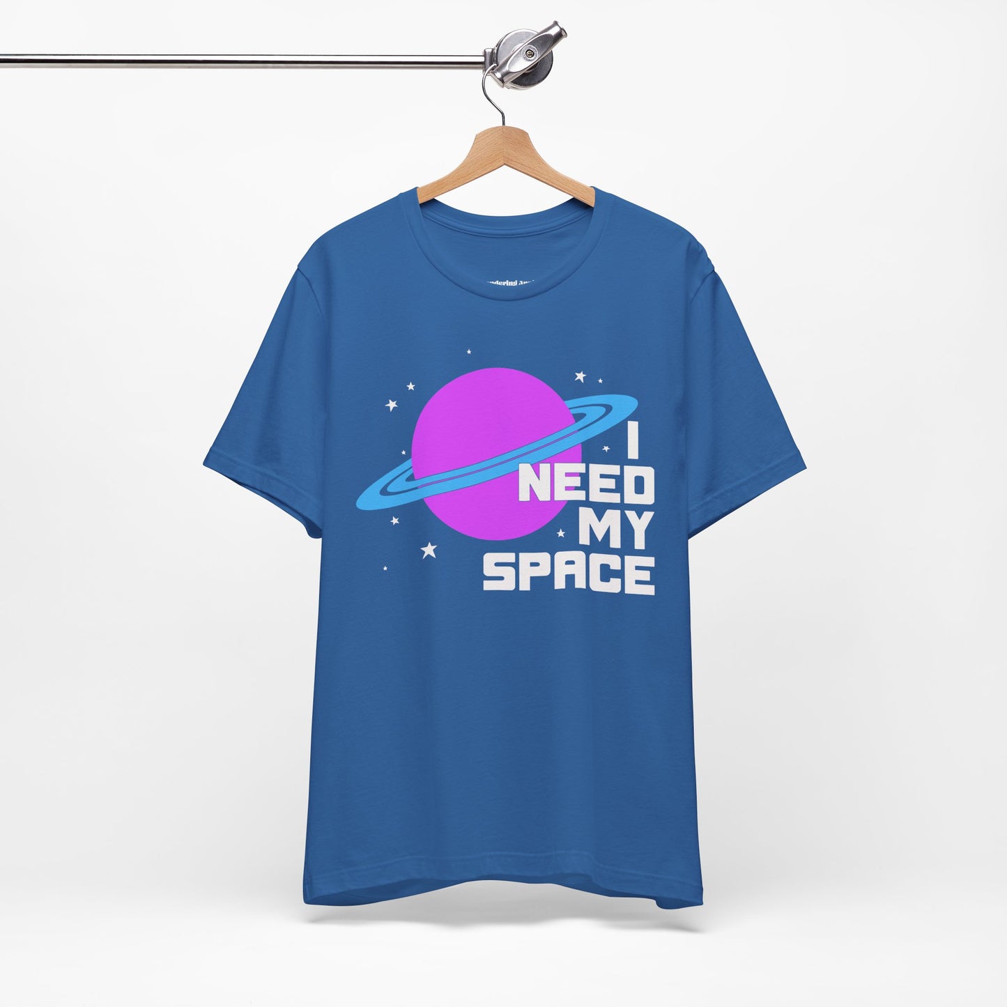 I Need My Space T-Shirt | Planet Graphic, Retro Space Typography, Funny Introvert Outerspace Tee
