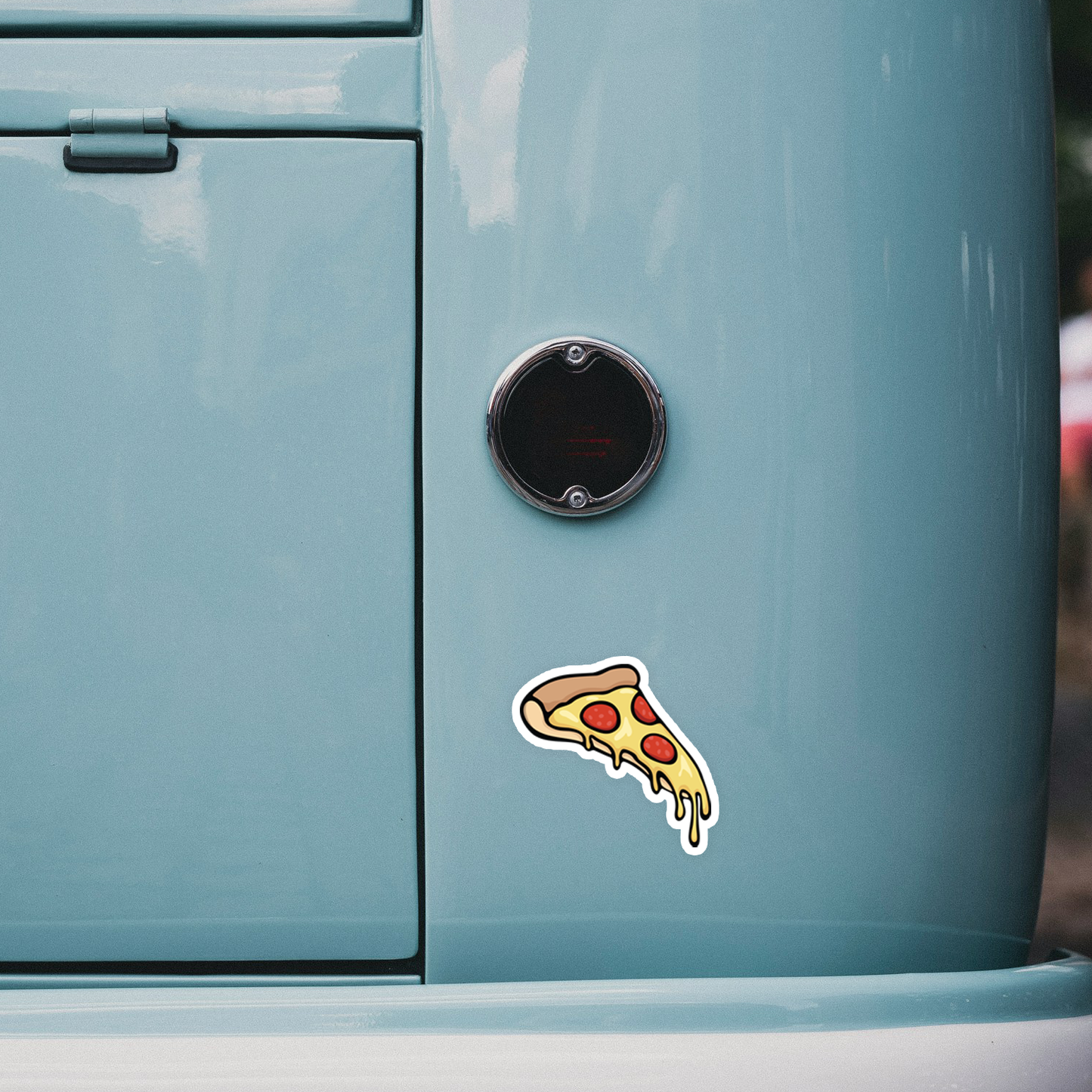 3" Pizza Slice Sticker - Cheese Pepperoni Pizzas Junk Food Vinyl Decal Stickers Waterproof Outdoor Decals Car, Water Bottle