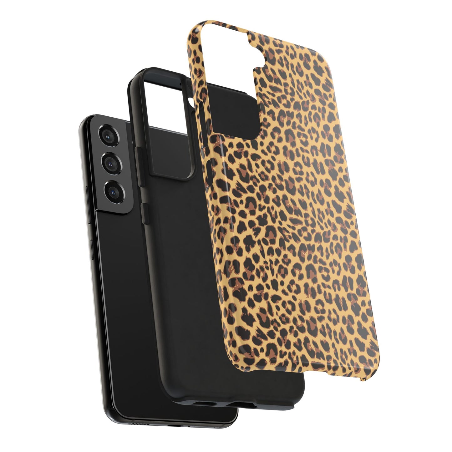Leopard Print Cell Phone Case, Tough Phone Cases, Safari Cheetah Animal Print Pattern