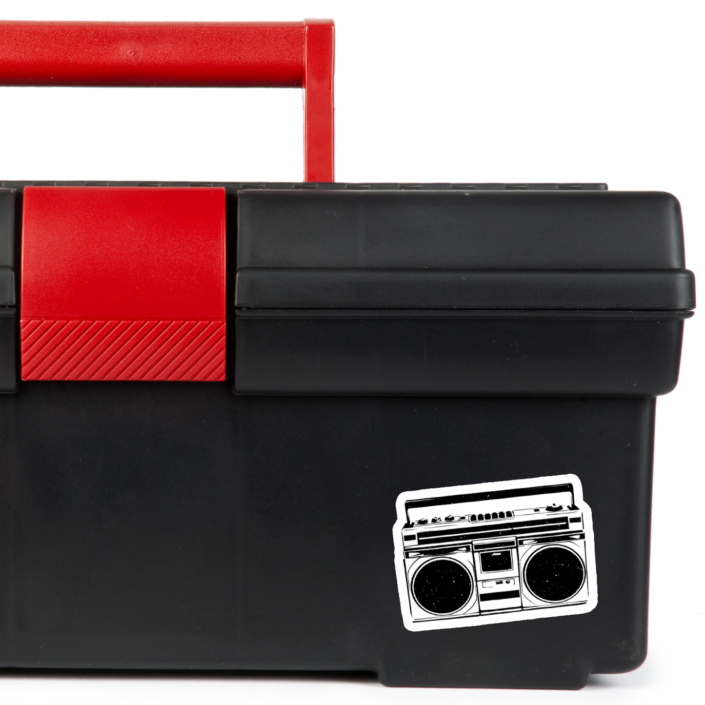 3" Retro Boombox Sticker, Nostalgic 80s 90s Stereo Vinyl Stickers Decal Stickers Waterproof Outdoor Decals for Laptop, Car, Water Bottle