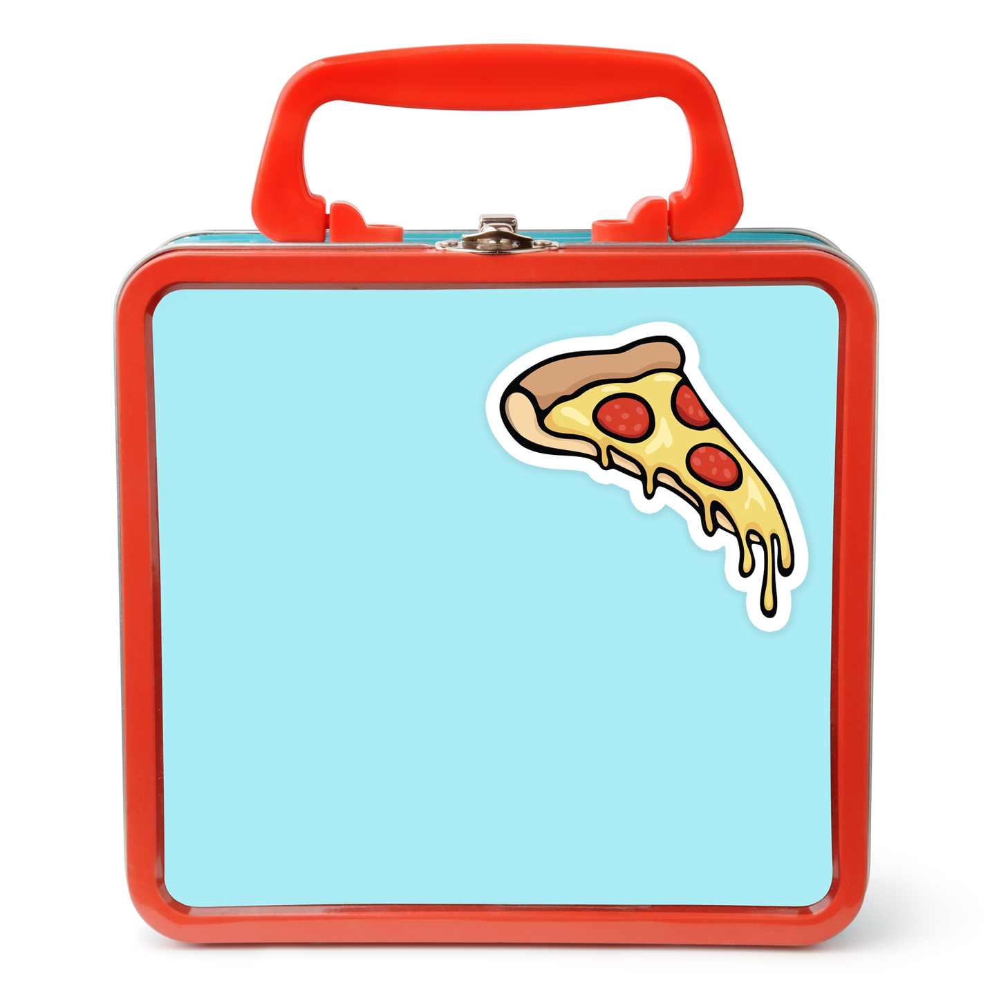 3" Pizza Slice Sticker - Cheese Pepperoni Pizzas Junk Food Vinyl Decal Stickers Waterproof Outdoor Decals Car, Water Bottle