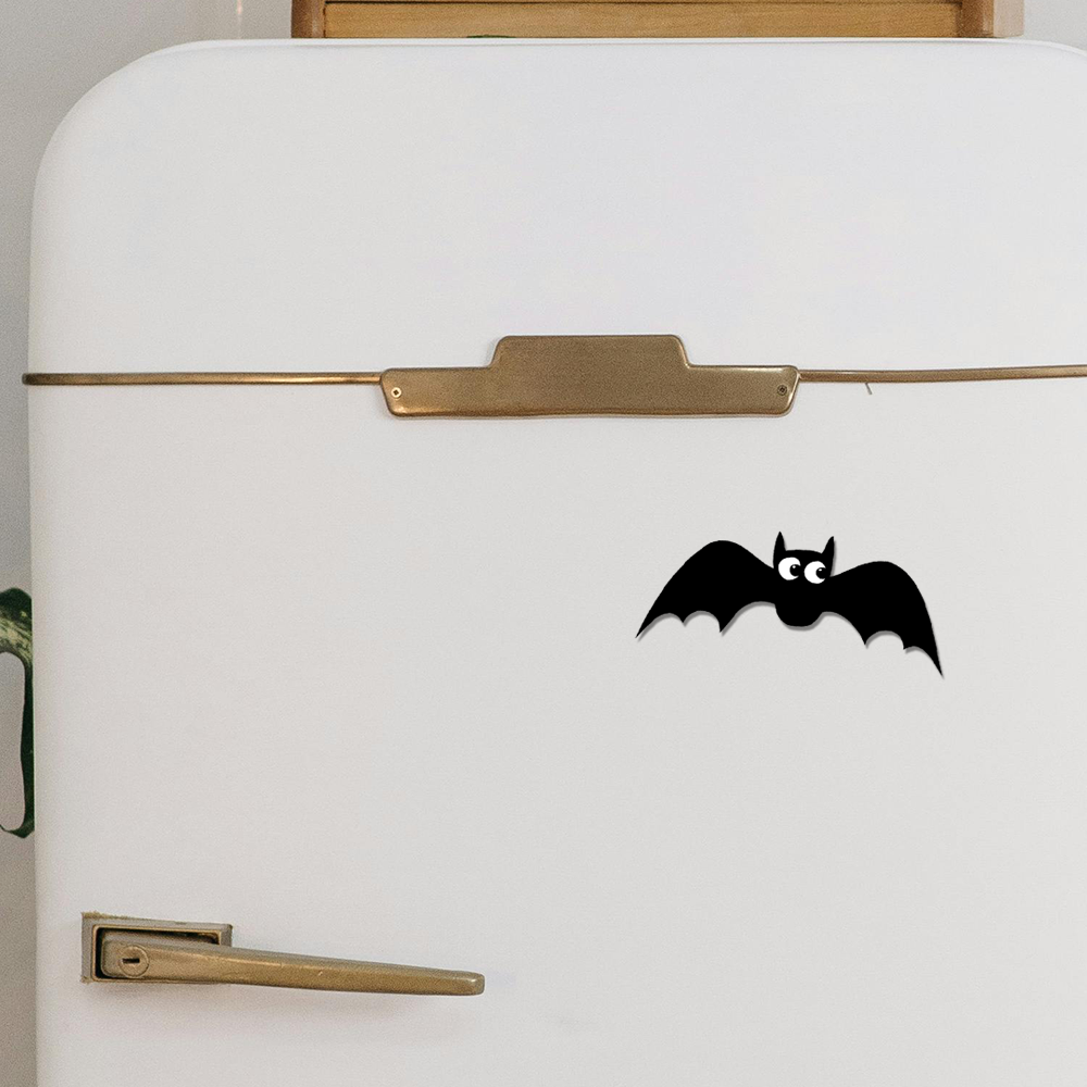 Flying Bats Magnet - 4" Halloween Spooky Black Bat Gothic Vinyl Fridge Magnets