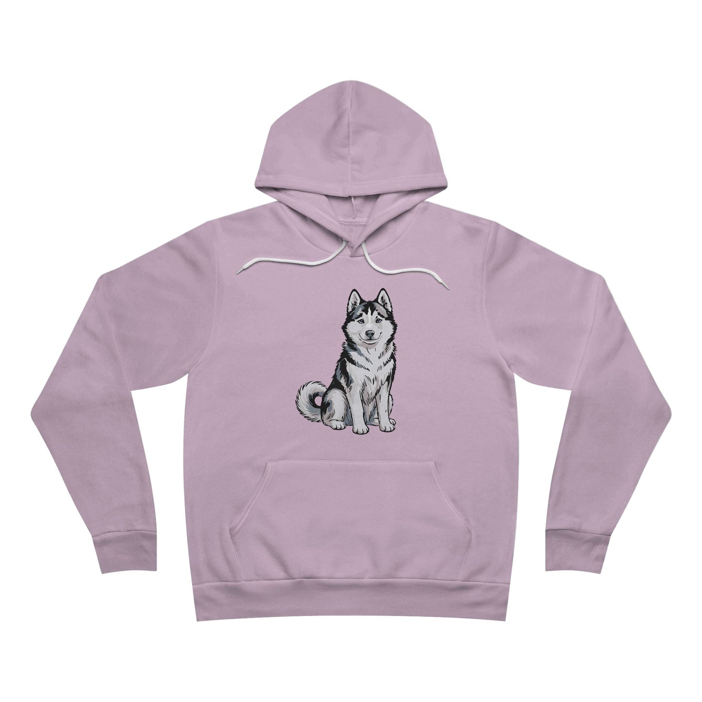Siberian Husky Dog Illustration Hoodie | Huskies Slef Dogs Graphic Pullover Hooded Sweatshirt, Pet Owner Apparel