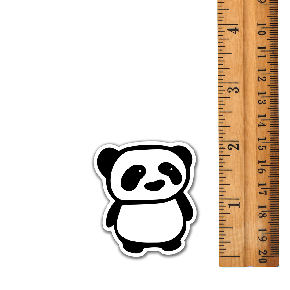 Panda Stickers - Waterproof Decal Sticker Pack Black & White Pandas