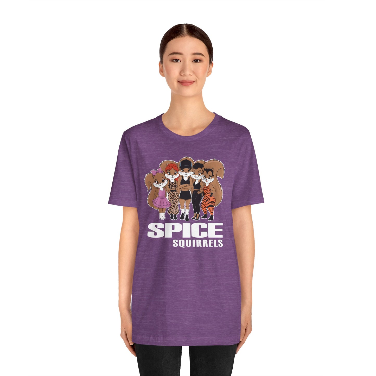 Spice Squirrels T-shirt Unisex Jersey Short Sleeve Tee with Funny Squirrel Parody Design