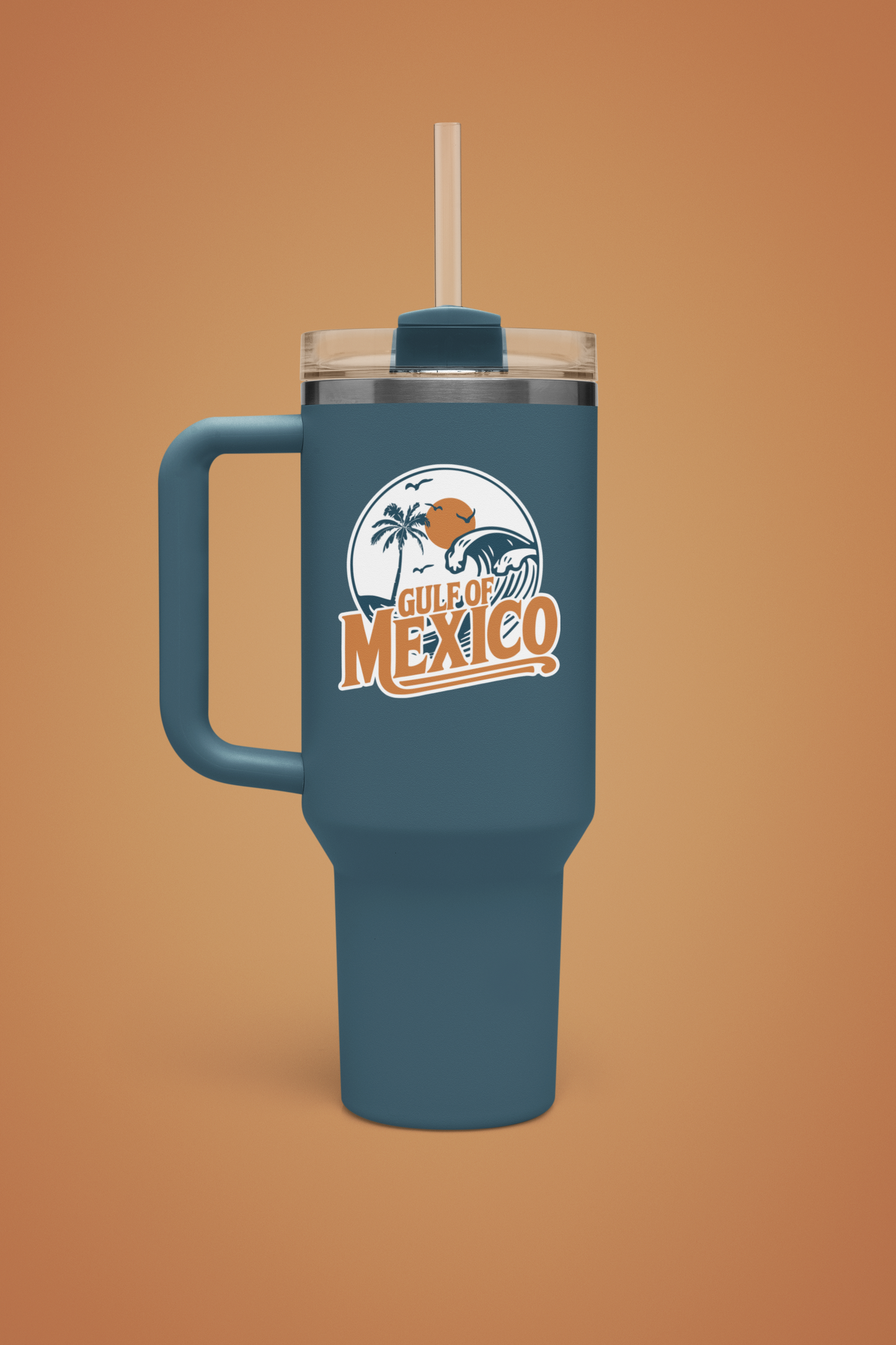 3.5" Gulf Of Mexico Retro Travel Sticker - Waterproof, Fade-Resistant Decal Stickers Vacation Destination Gulf Of Mexico Nostalgia