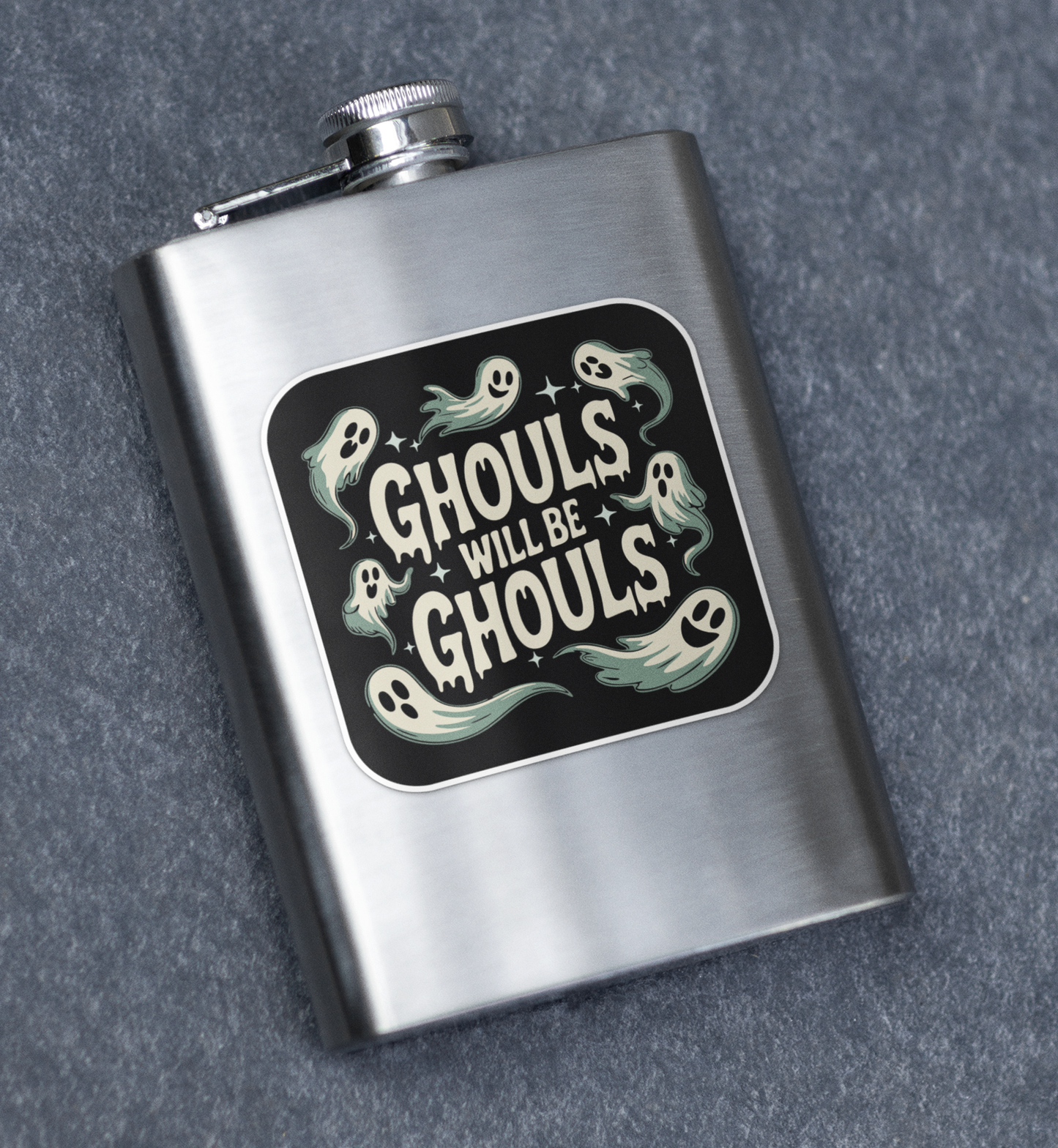Ghouls Will Be Ghouls Sticker - 3" Halloween Ghosts Vinyl Decal Spooky Goth Stickers, Funny Fall Waterproof Decals Laptop, Car, Water Bottle