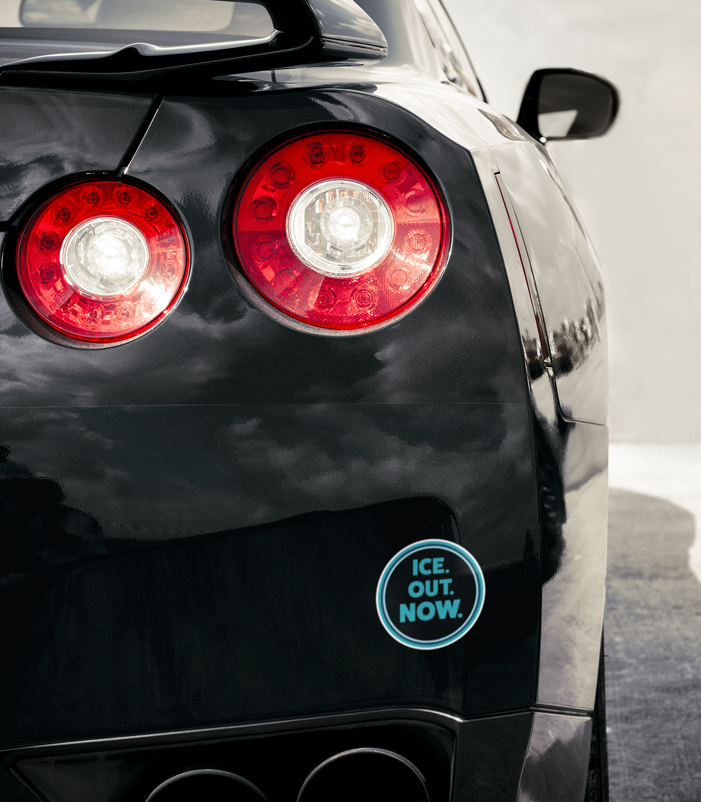 4" ICE Out Now Sticker - Anti-ICE Protest, Human Rights Vinyl Decal Stickers Waterproof Outdoor, Leftist Political Resistance