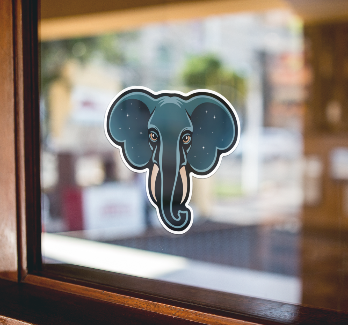 3" Celestial Elephant Stickers, Galactic Elephants Vinyl Decal Sticker Zen Galaxy Waterproof Space Decals Laptop, Water Bottle, Car