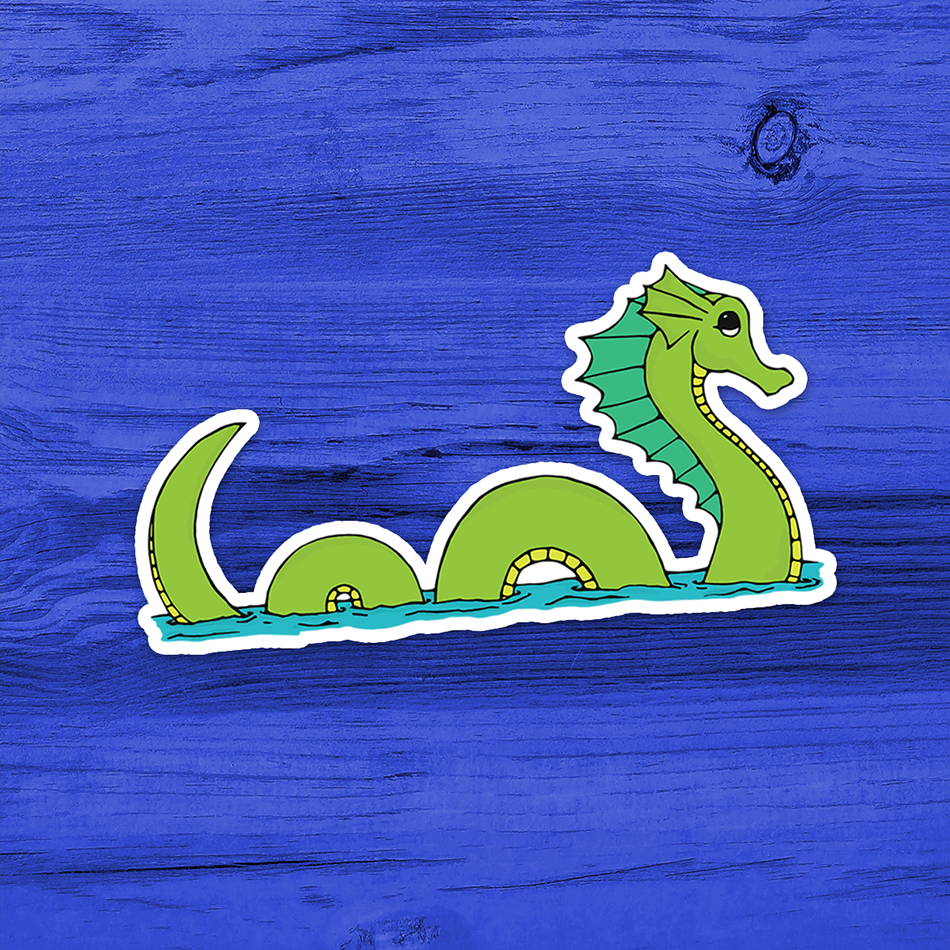 4" Sea Serpent Sticker - Waterproof Decal Stickers Loch Ness Sea Monster
