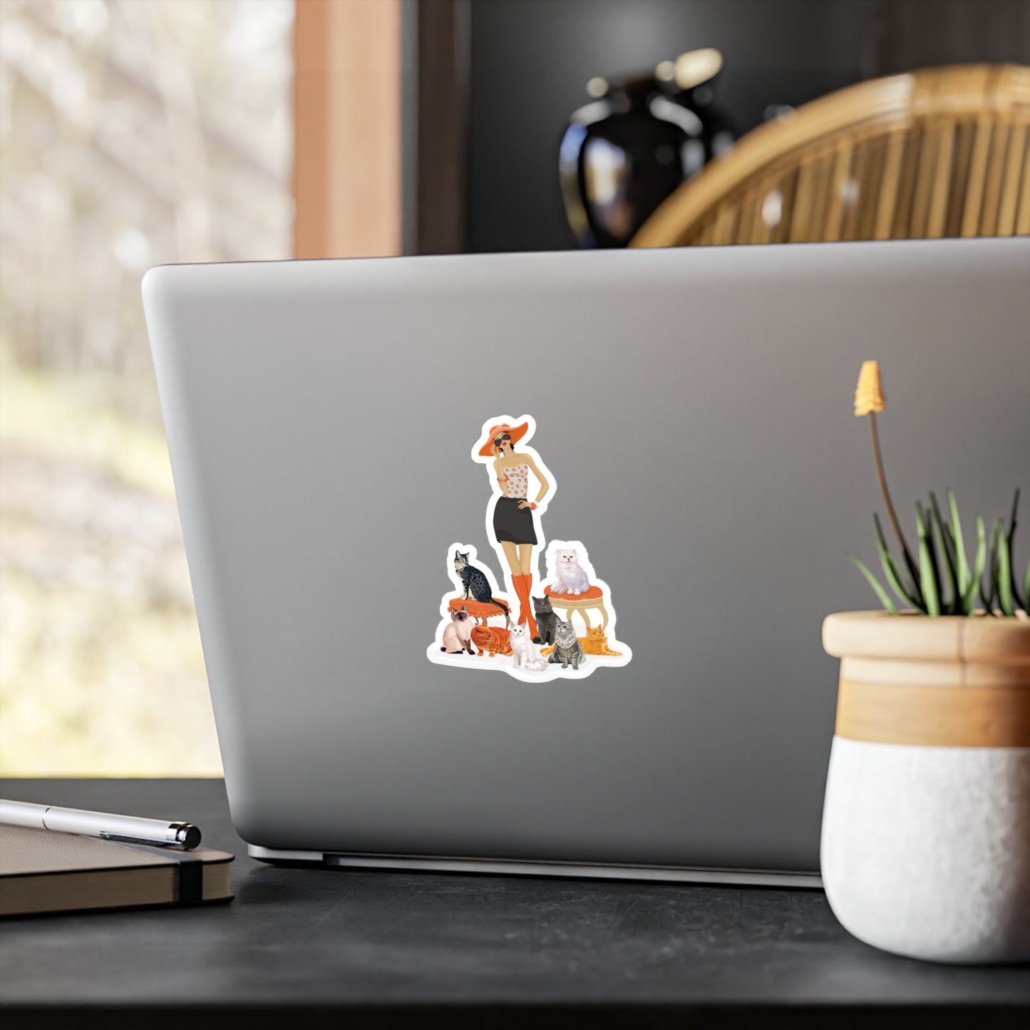 Childless Cat Lady Vinyl Sticker Kiss-Cut Vinyl Decals - Childfree Crazy Cat Ladies