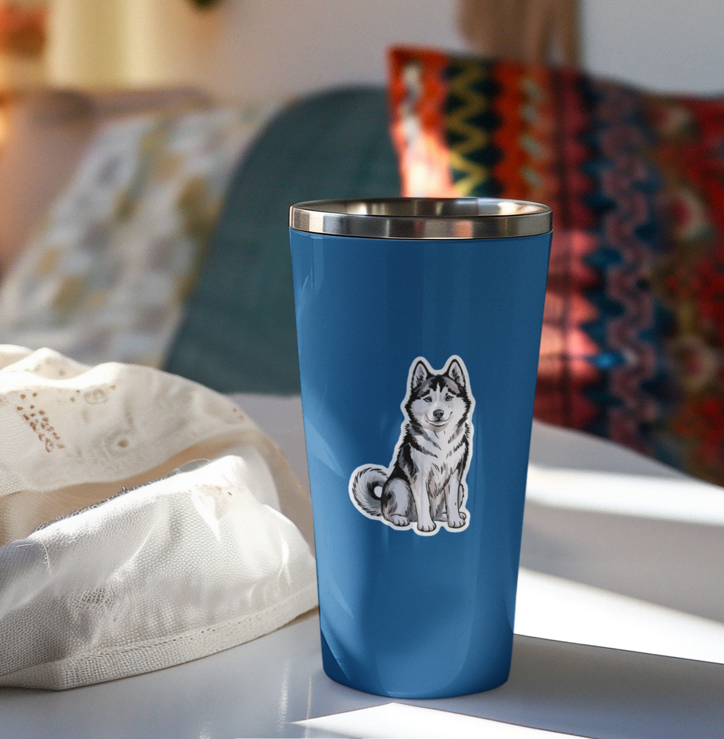 3" Siberian Husky Puppy Dog Sticker Decals - Huskies Sled Dogs Waterproof Outdoor Vinyl Decal Stickers