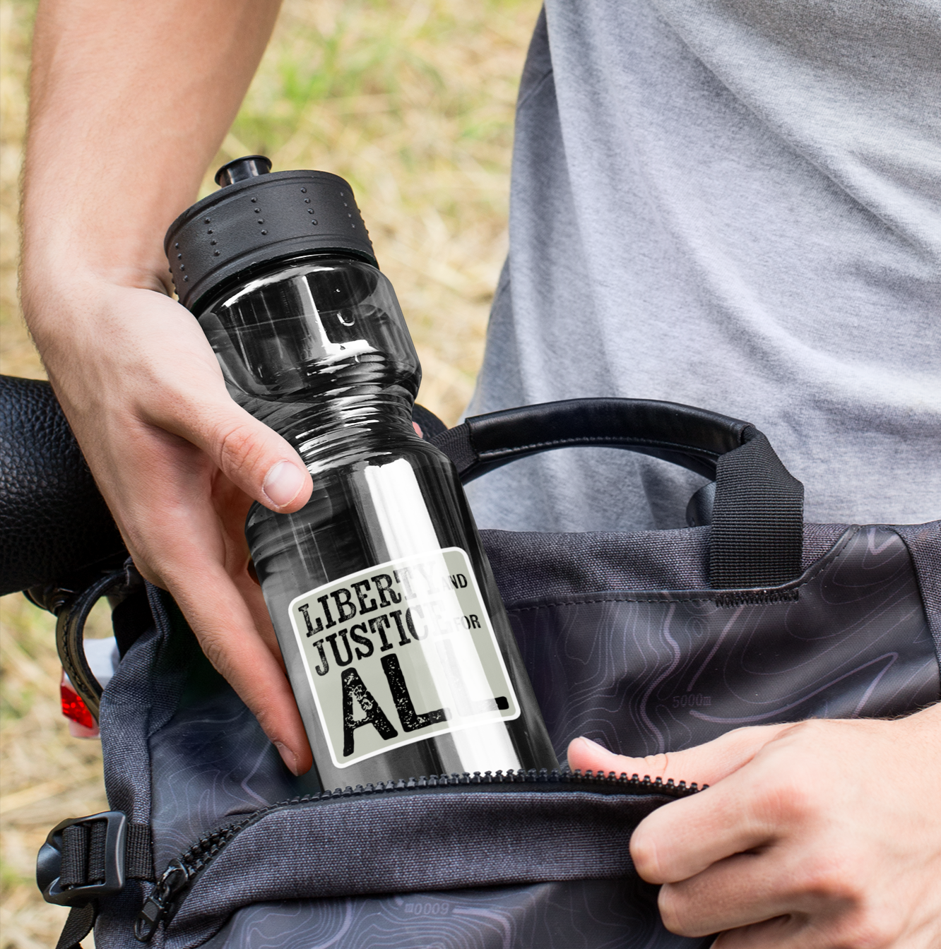 Liberty And Justice For All Vinyl Sticker 3" - Political Vinyl Decal Stickers Waterproof Decals, Human Rights, Social Justice, Protest