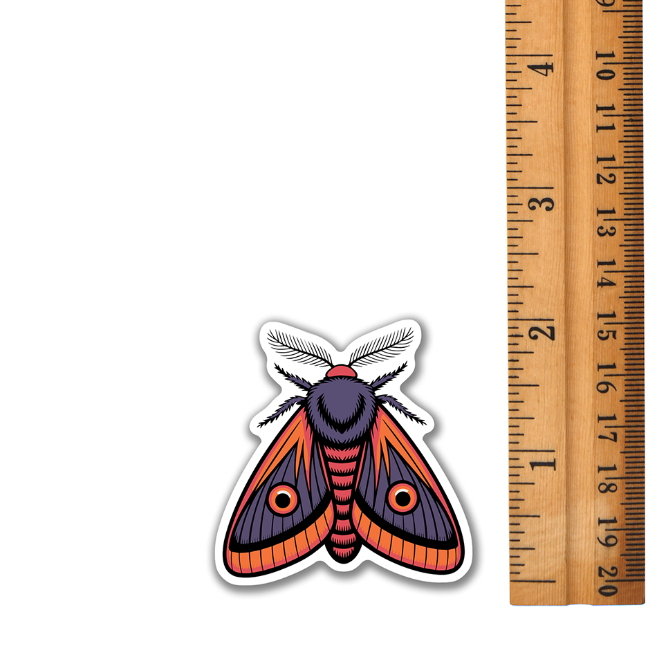 Small 2" Moth Sticker Bundle - Waterproof, Fade-Resistant Decal Stickers Moths Insect Bug