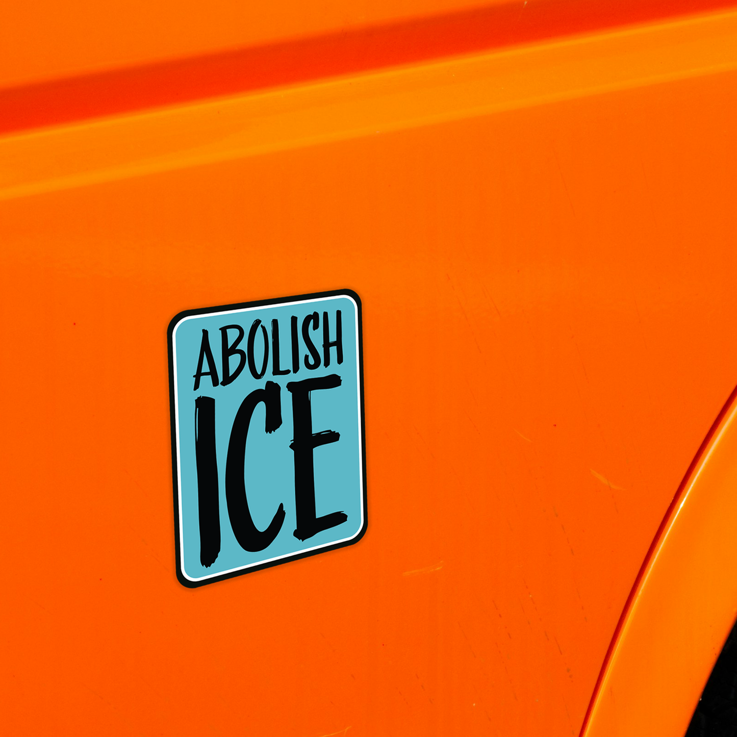 3" Abolish ICE Sticker - Protest, Human Rights Vinyl Decal Stickers Waterproof Outdoor, Leftist Political Resistance